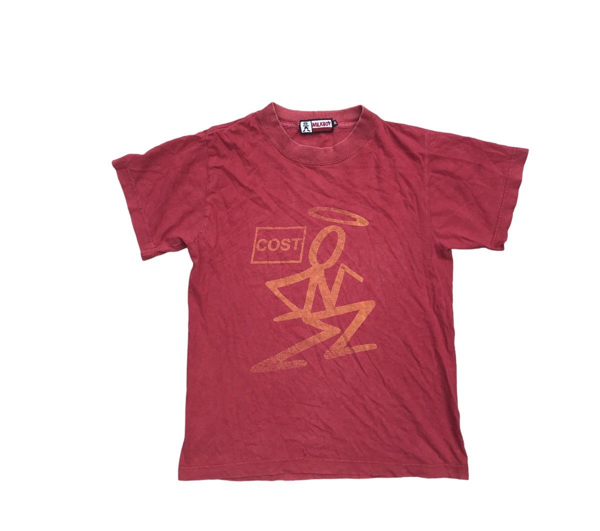 Hiroshi Fujiwara × Japanese Brand Vintage Milkboy By Hiroshi Fujiwara ‘Cost Stickman’ Tshirt Size US M / EU 48-50 / 2 - 1 Thumbnail