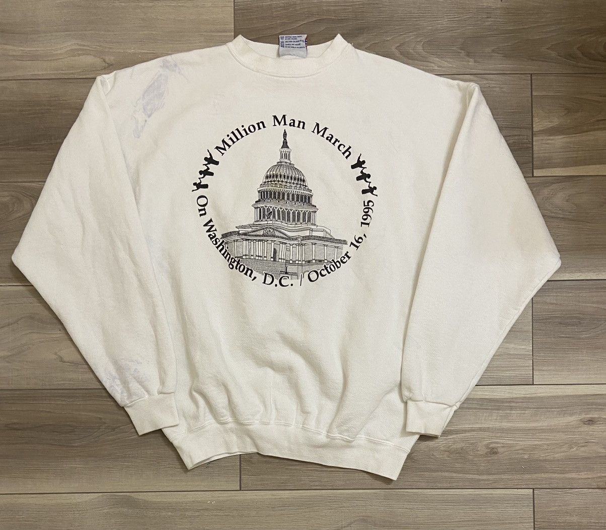 Vintage 90s Million Man March Print Sweatshirt