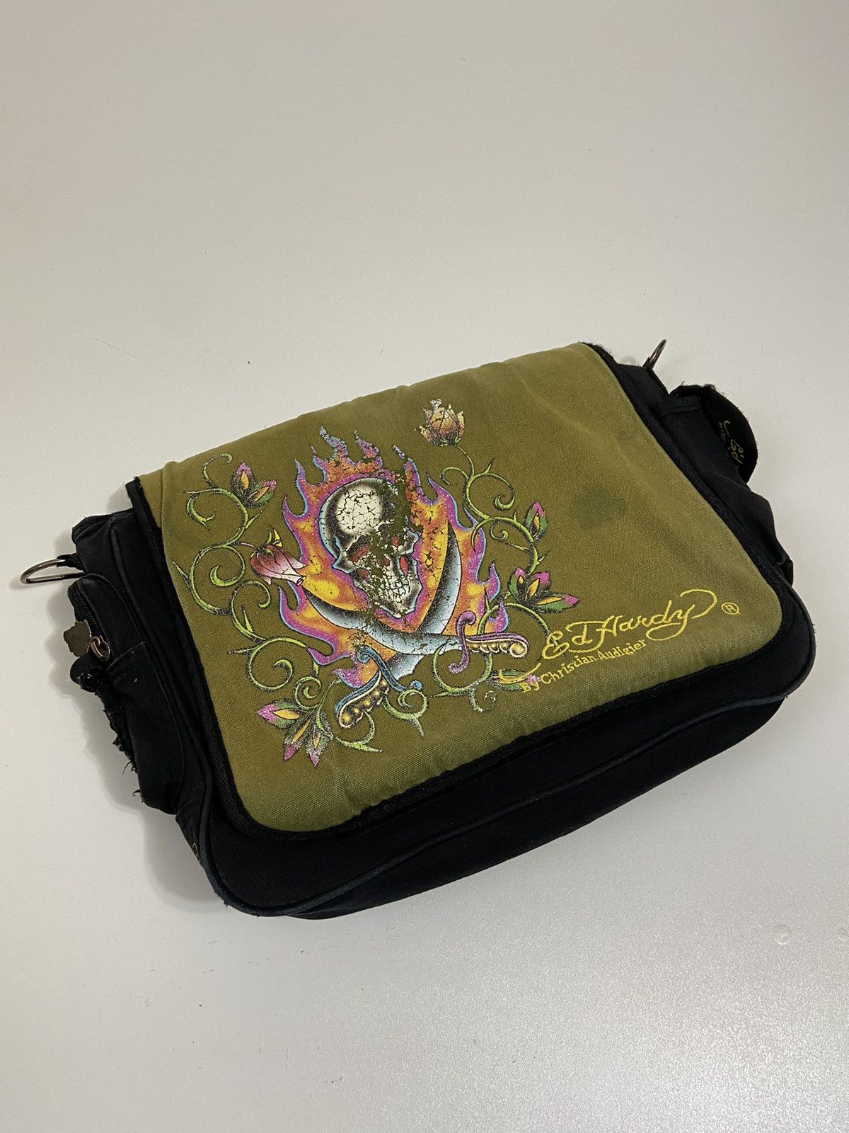 Ed Hardy Vintage Ed Hardy Cristian Audigier Y2K tiger messager bag Size ONE SIZE - 1 Thumbnail