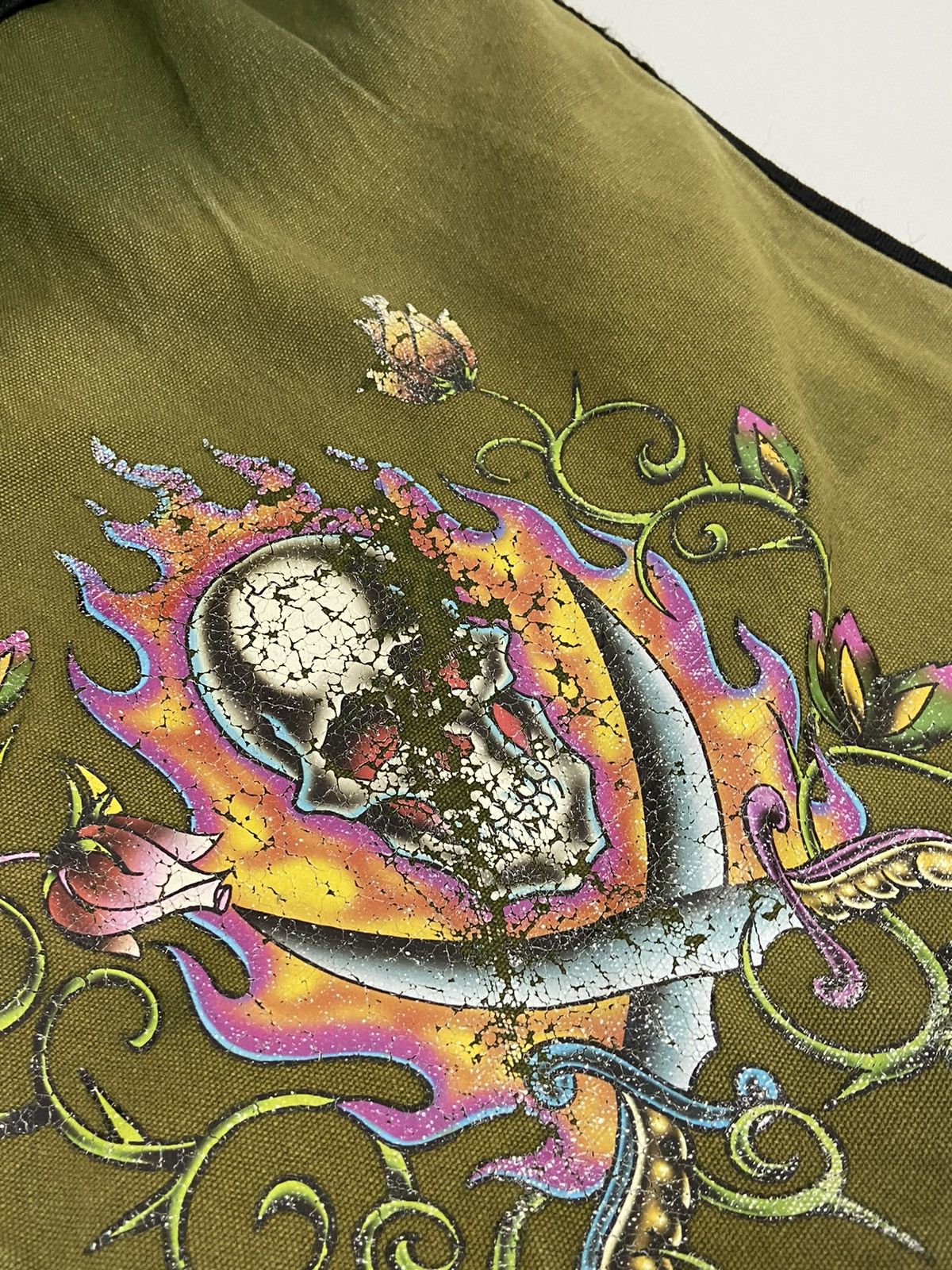 Ed Hardy Vintage Ed Hardy Cristian Audigier Y2K tiger messager bag Size ONE SIZE - 12 Thumbnail