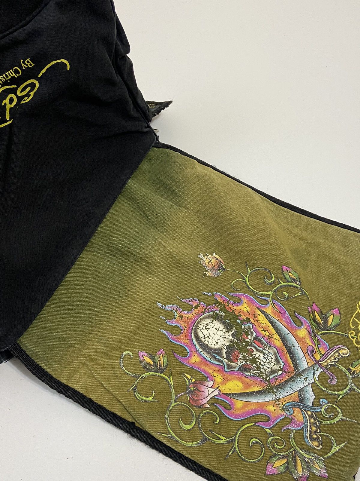 Ed Hardy Vintage Ed Hardy Cristian Audigier Y2K tiger messager bag Size ONE SIZE - 11 Thumbnail