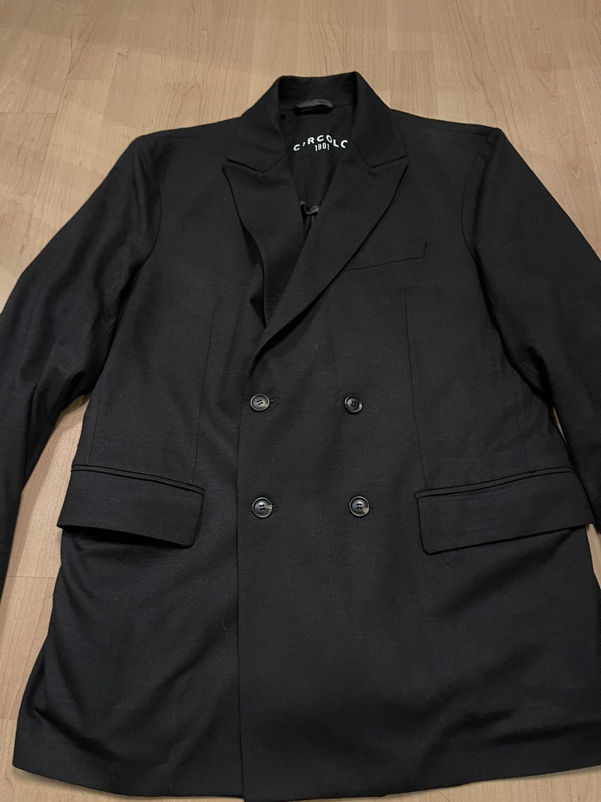 Circolo 1901 Circolo 1901 cashmere + wool dark blazer Size 54R - 2 Thumbnail