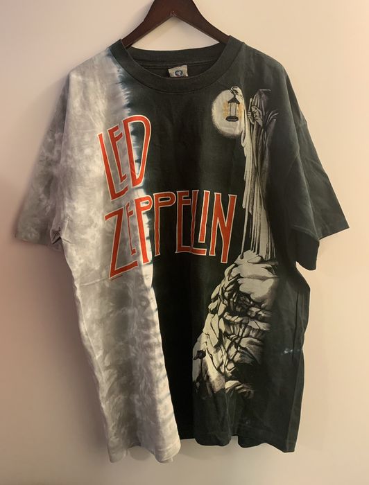 Vintage Vintage Led Zeppelin Liquid Blue Stairway to Heaven Tee Grailed