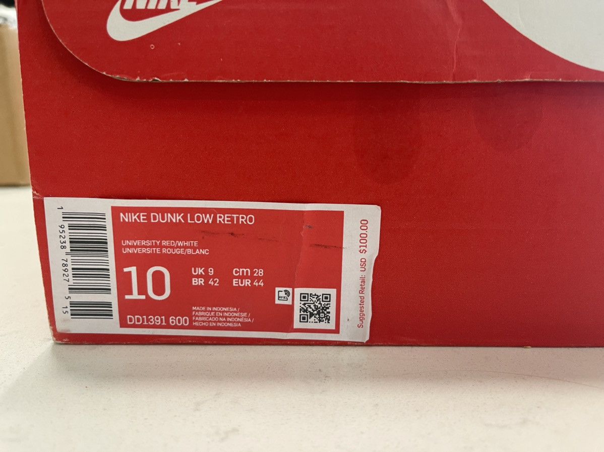 Nike Nike Dunk Low Championship Red 2021 Size US 10 / EU 43 - 7 Thumbnail