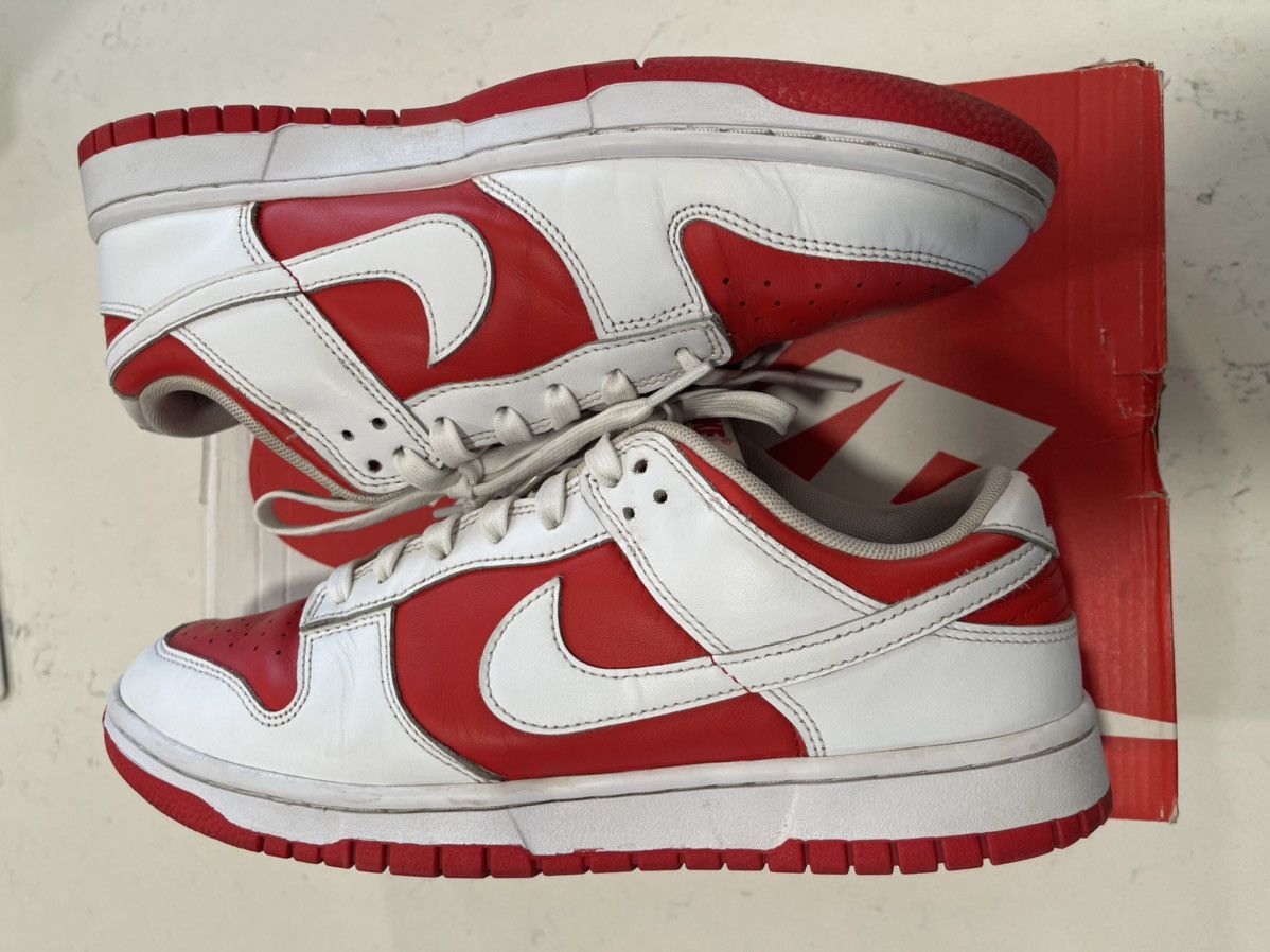 Nike Nike Dunk Low Championship Red 2021 Size US 10 / EU 43 - 4 Thumbnail