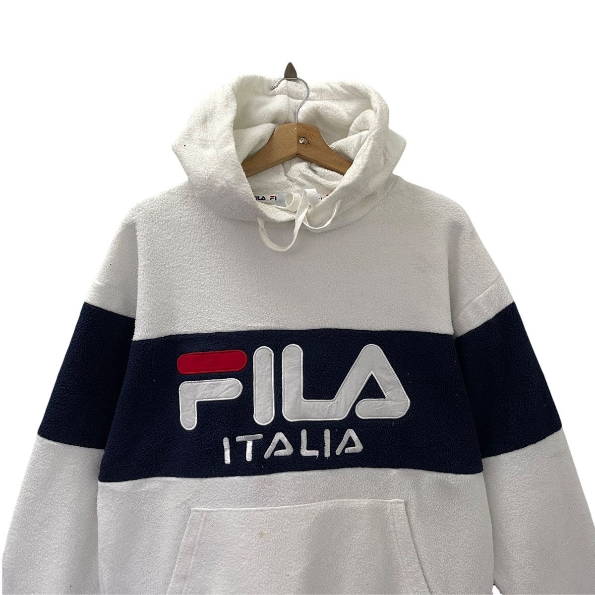 Fila × Vintage Vintage Fila Big Logo Fleece Hoodies Size M Size US M / EU 48-50 / 2 - 4 Thumbnail