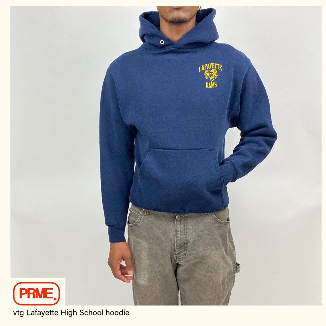 Jerzees × Vintage vtg 90s LAFAYETTE HIGH SCHOOL Spellout Mascot hoodie Size US S / EU 44-46 / 1 - 3 Thumbnail