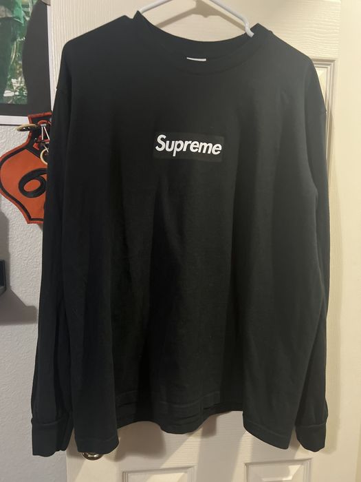 Supreme long best sale sleeve box logo