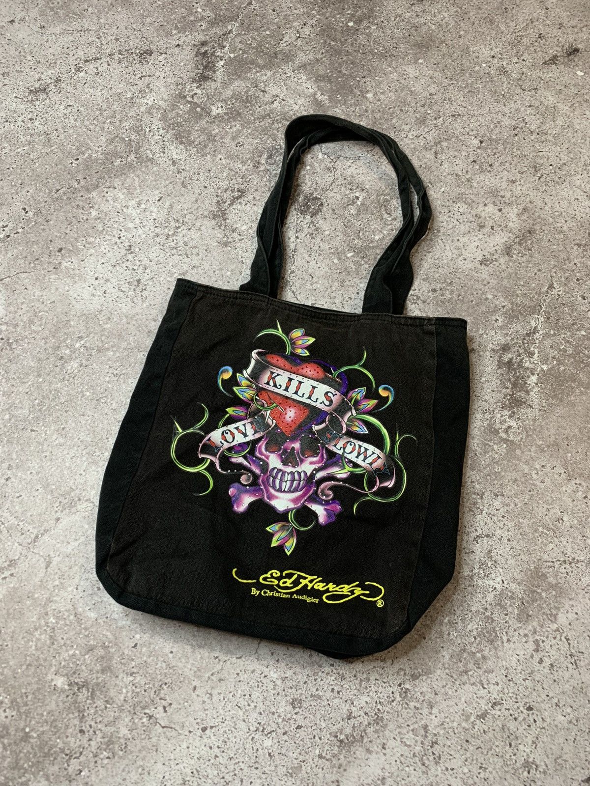 Christian Audigier × Ed Hardy Ed Hardy Messenger Bag Skulls logo Shopper Shoulder bag Size ONE SIZE - 1 Thumbnail