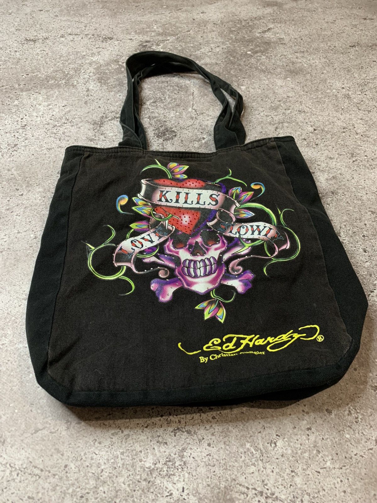 Christian Audigier × Ed Hardy Ed Hardy Messenger Bag Skulls logo Shopper Shoulder bag Size ONE SIZE - 3 Thumbnail