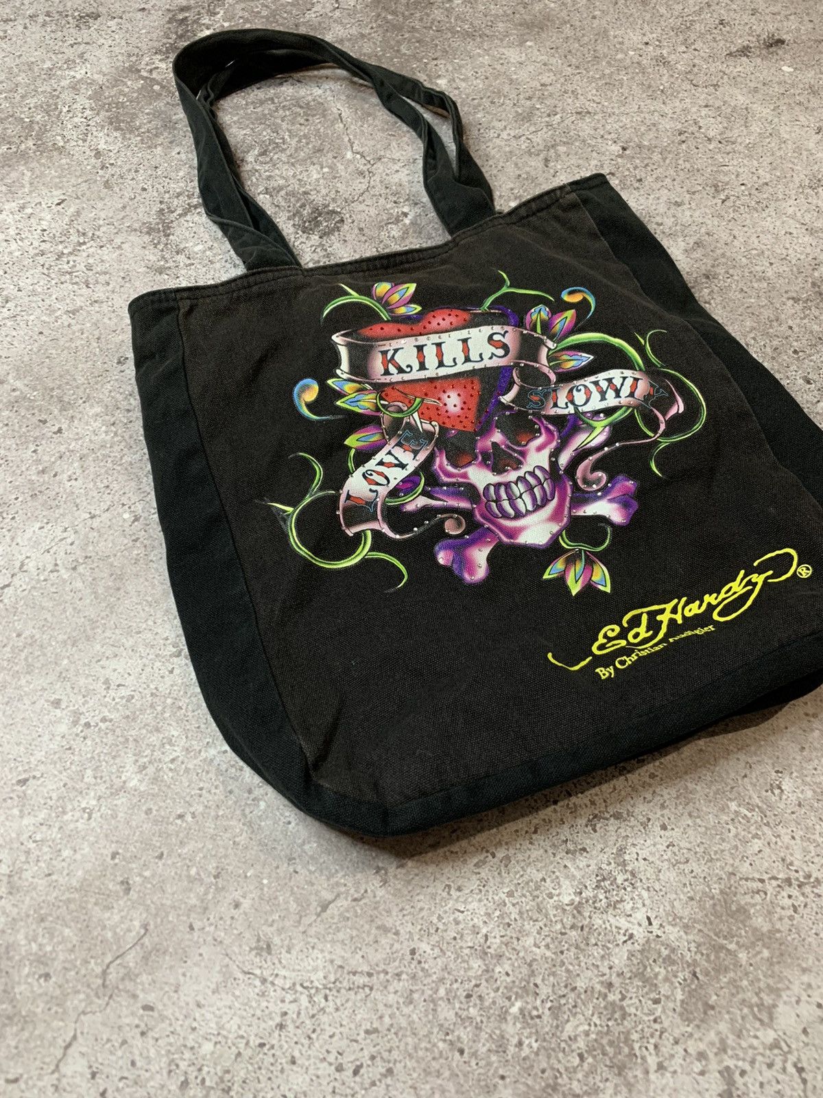 Christian Audigier × Ed Hardy Ed Hardy Messenger Bag Skulls logo Shopper Shoulder bag Size ONE SIZE - 2 Thumbnail