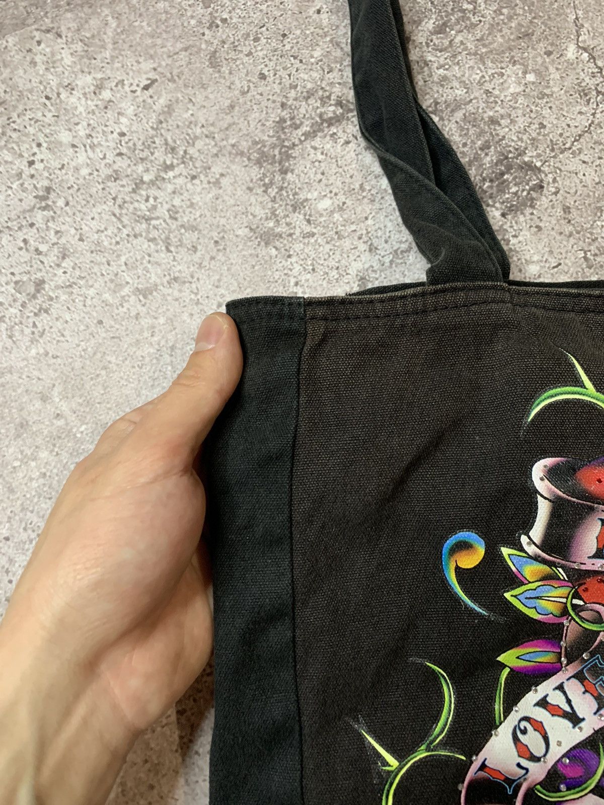 Christian Audigier × Ed Hardy Ed Hardy Messenger Bag Skulls logo Shopper Shoulder bag Size ONE SIZE - 6 Thumbnail