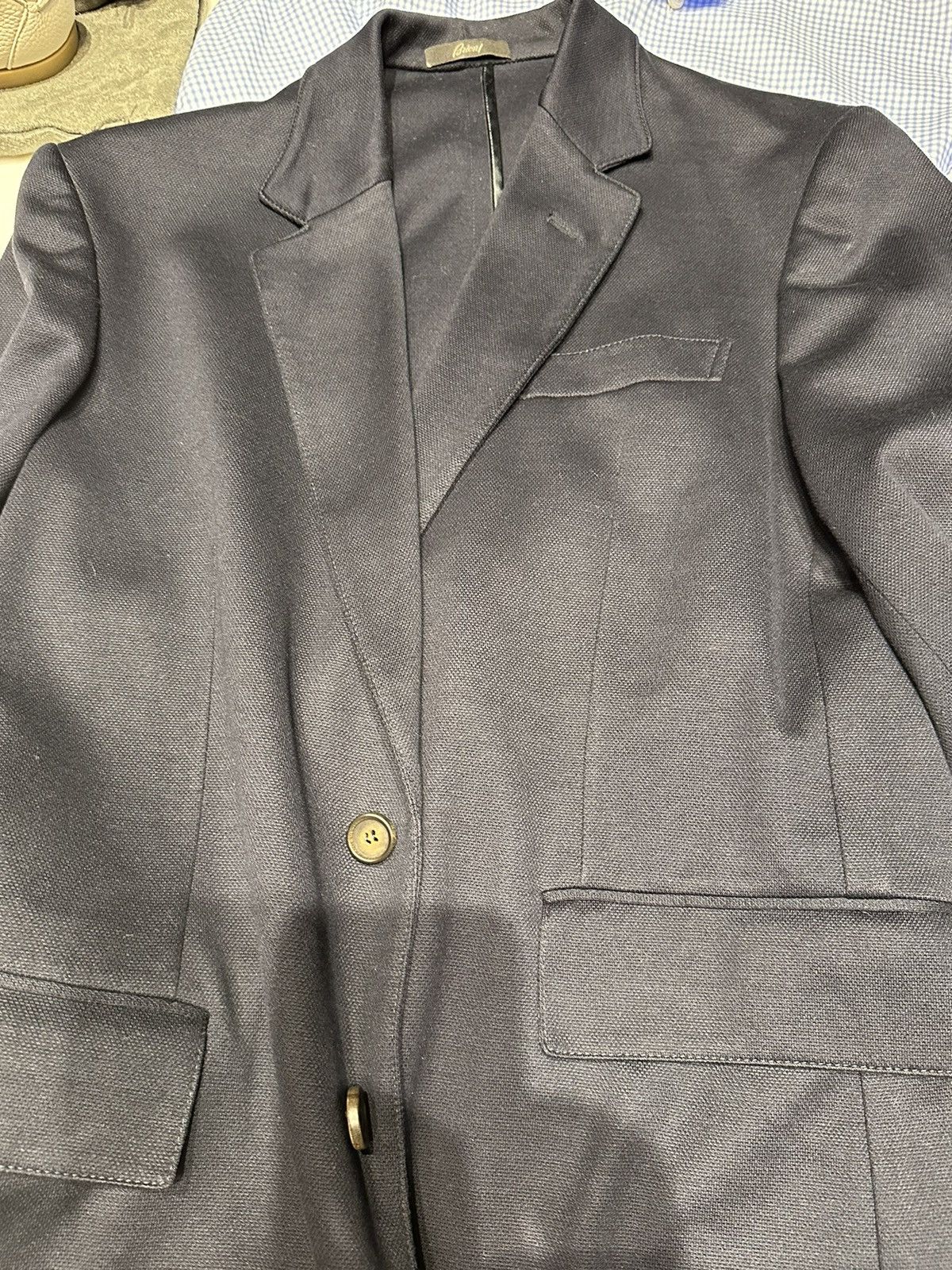 Brioni Brioni dark blue wool luxury tailored suit EU 48 US38R 32x31 Size 48R - 24 Thumbnail