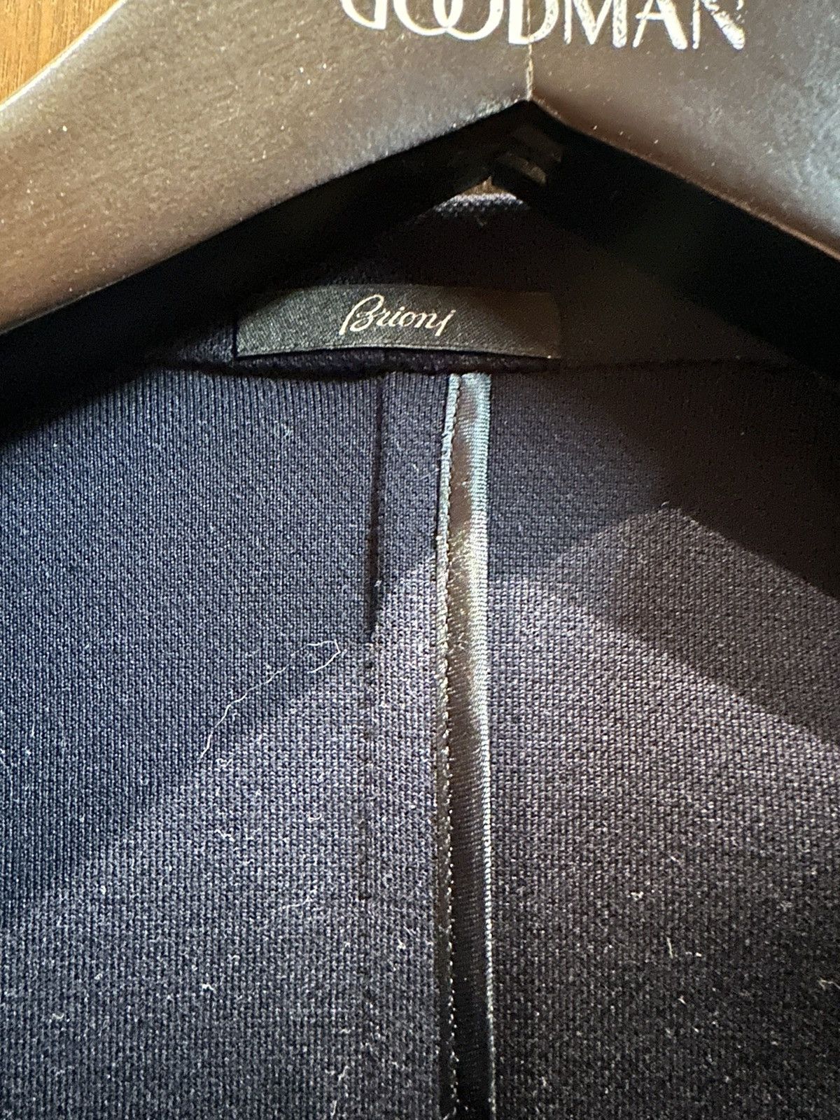 Brioni Brioni dark blue wool luxury tailored suit EU 48 US38R 32x31 Size 48R - 6 Thumbnail