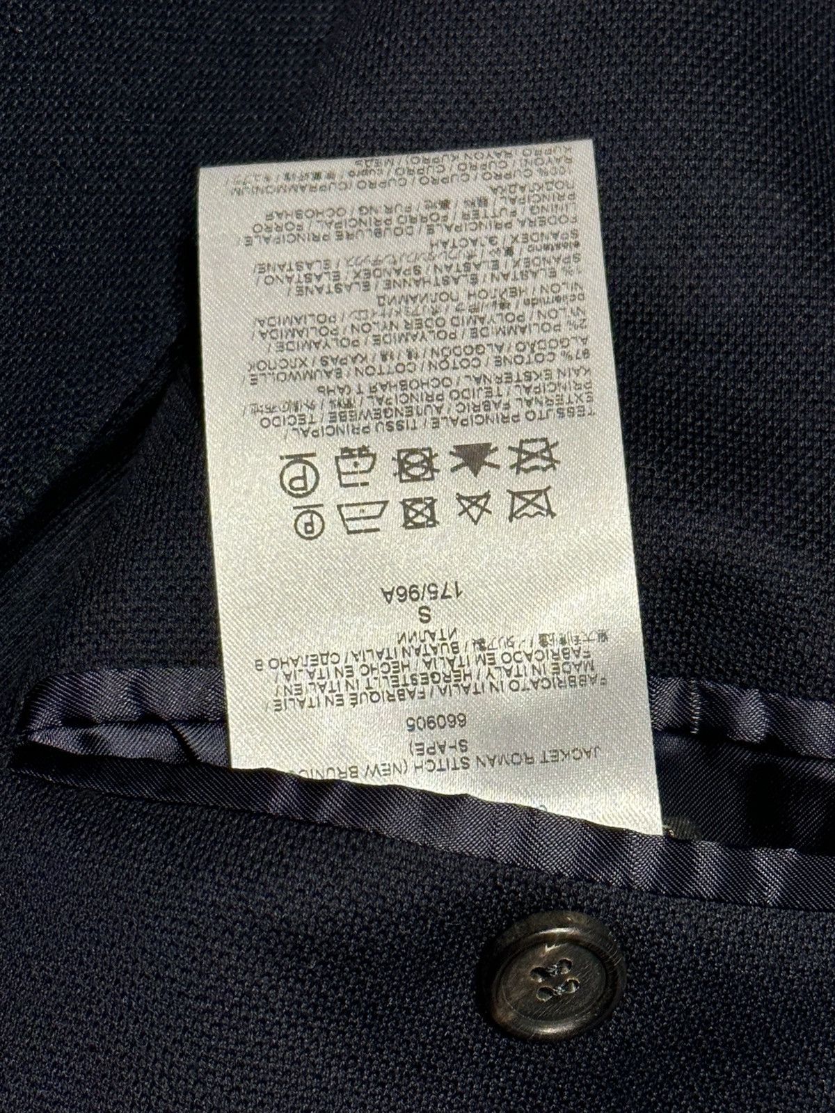 Brioni Brioni dark blue wool luxury tailored suit EU 48 US38R 32x31 Size 48R - 14 Thumbnail