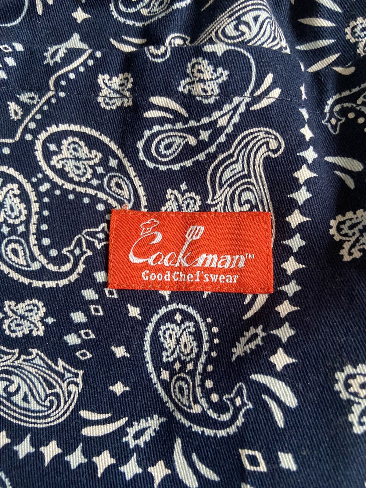 Japanese Brand Cookman Blue Paisley Chef Pants Size US 30 / EU 46 - 4 Thumbnail
