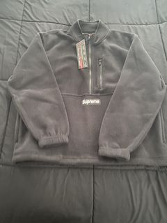 Supreme Polartec Half Zip Pullover Black | Grailed