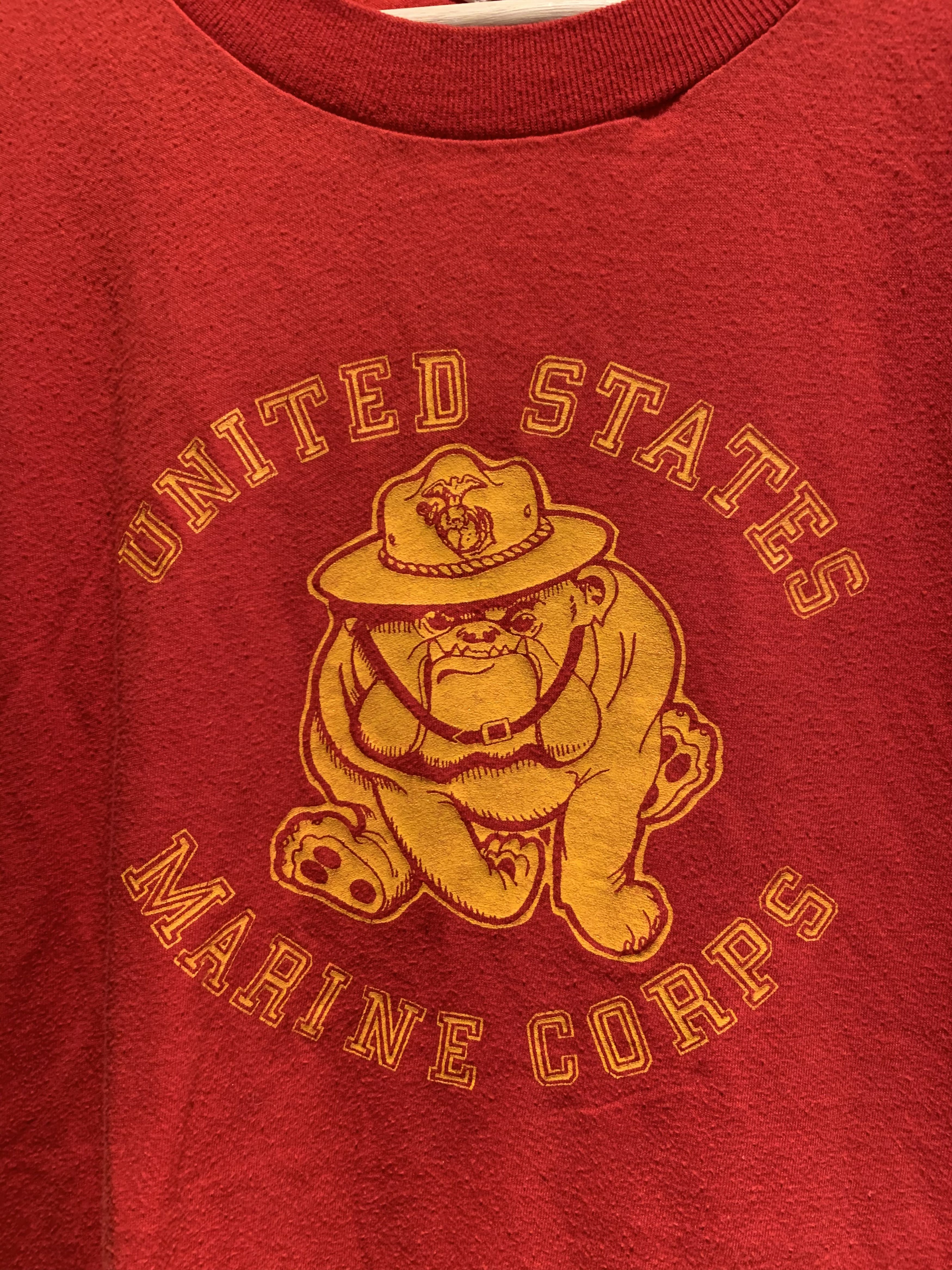 Vintage RARE* Vintage 1970’s United States Marine Corps USMC T-Shirt Size US L / EU 52-54 / 3 - 2 Thumbnail