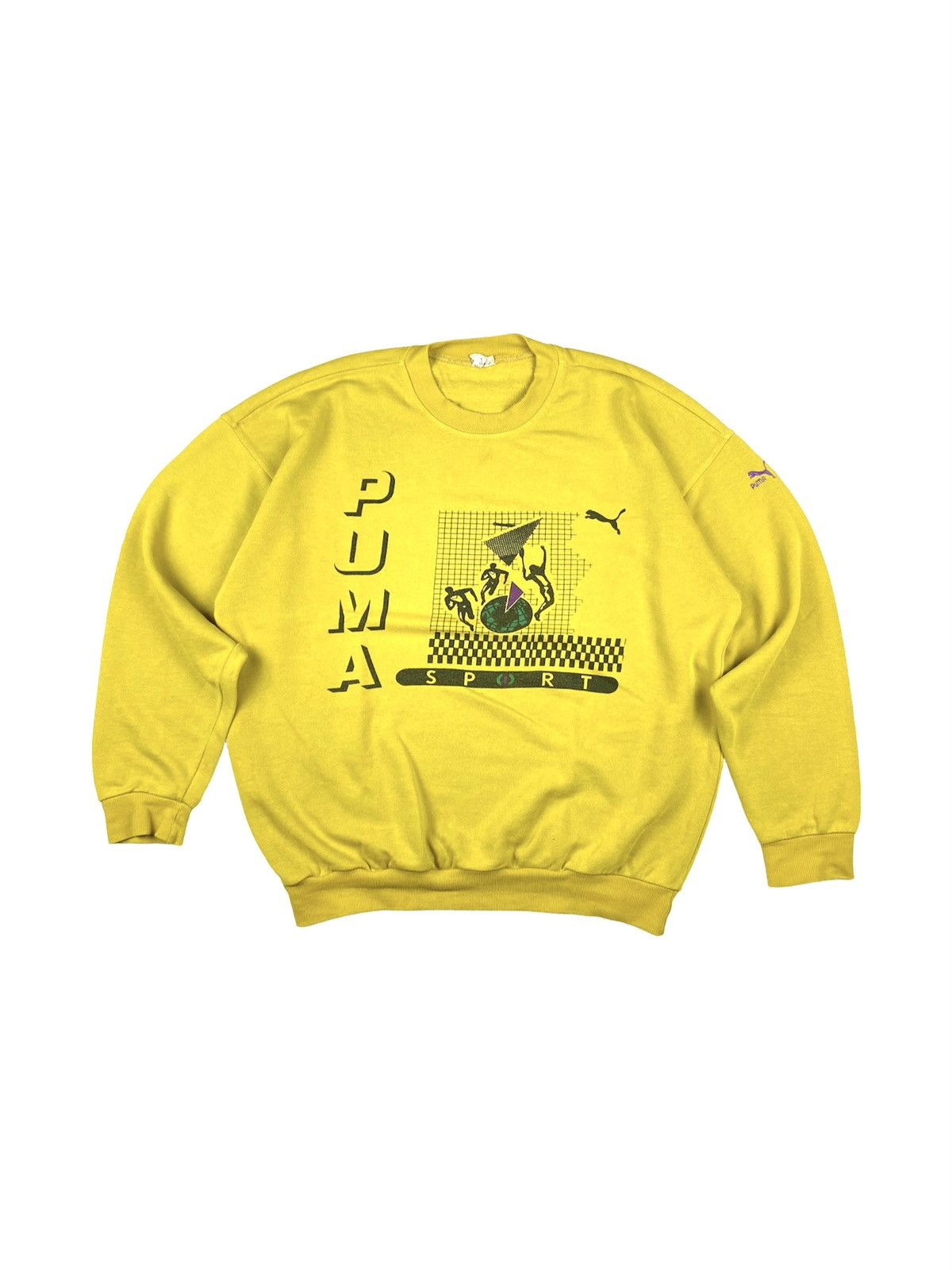 Puma Rare! 80’s Vintage Puma Graphic Sweatshirt Speed Cat Size US M / EU 48-50 / 2 - 1 Thumbnail