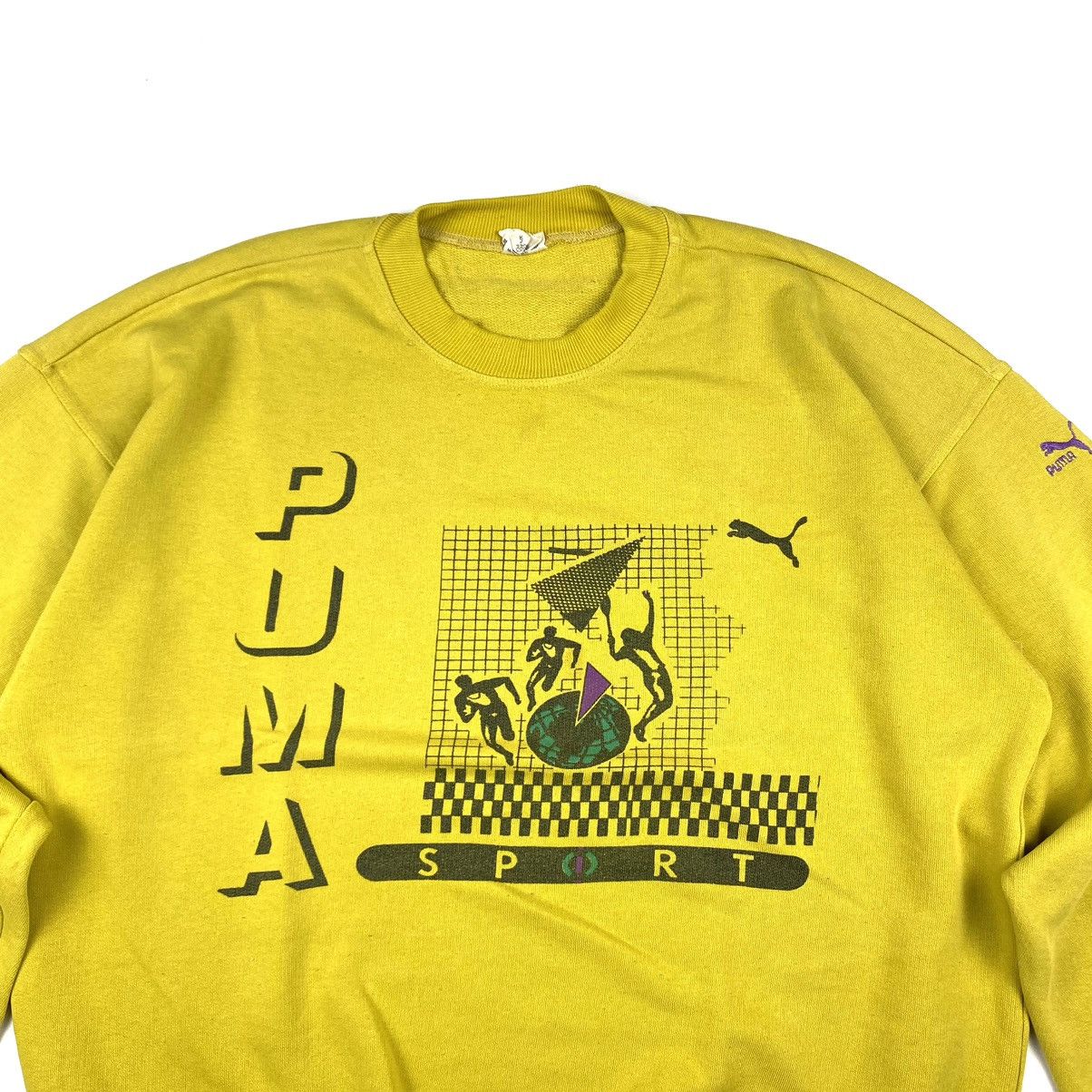 Puma Rare! 80’s Vintage Puma Graphic Sweatshirt Speed Cat Size US M / EU 48-50 / 2 - 2 Thumbnail