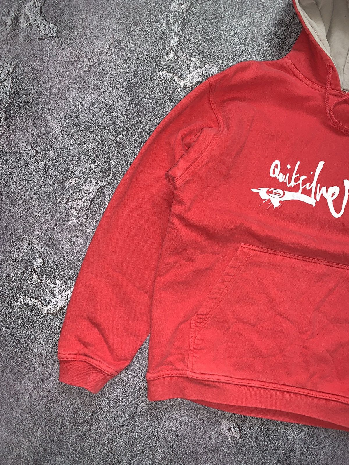 Quicksilver × Quiksilver Quiksilver S vintage red hoodie hooded sweatshirt sweater Size S / US 4 / IT 40 - 5 Thumbnail