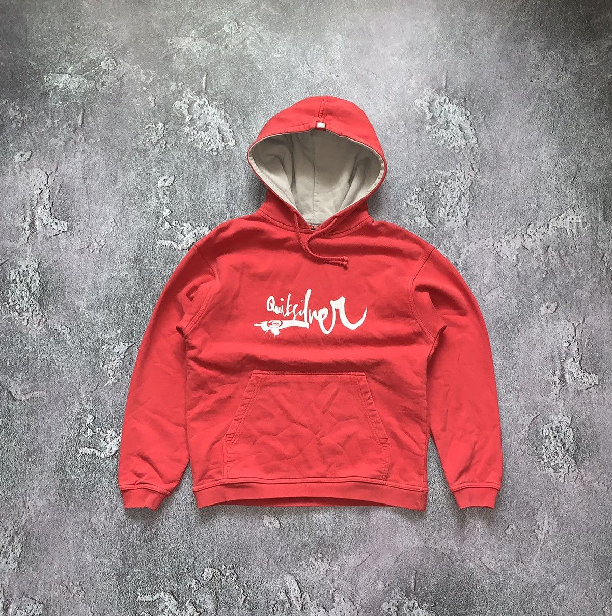 Quicksilver × Quiksilver Quiksilver S vintage red hoodie hooded sweatshirt sweater Size S / US 4 / IT 40 - 4 Thumbnail