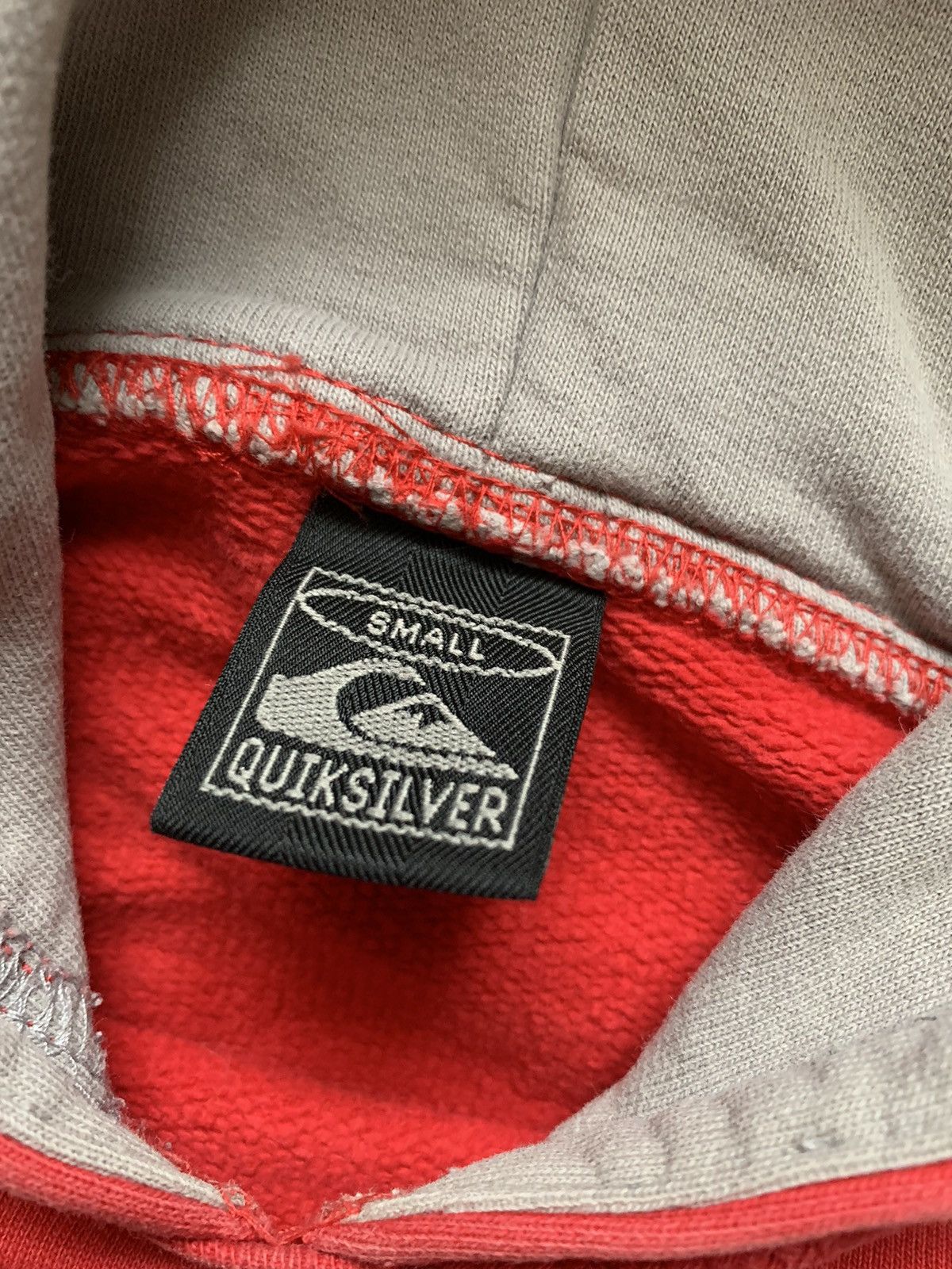Quicksilver × Quiksilver Quiksilver S vintage red hoodie hooded sweatshirt sweater Size S / US 4 / IT 40 - 13 Thumbnail