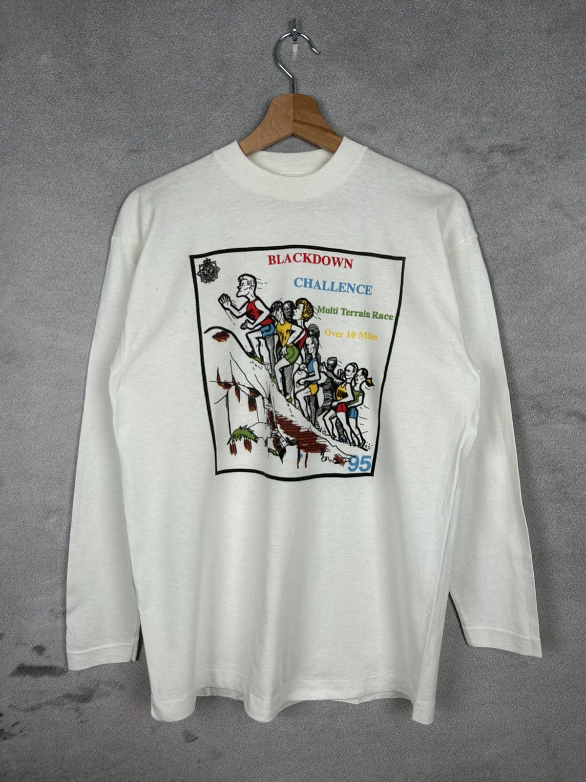 Vintage Vintage Marahton 1995 Single Stitch Longsleeve Retro Size US M / EU 48-50 / 2 - 1 Thumbnail