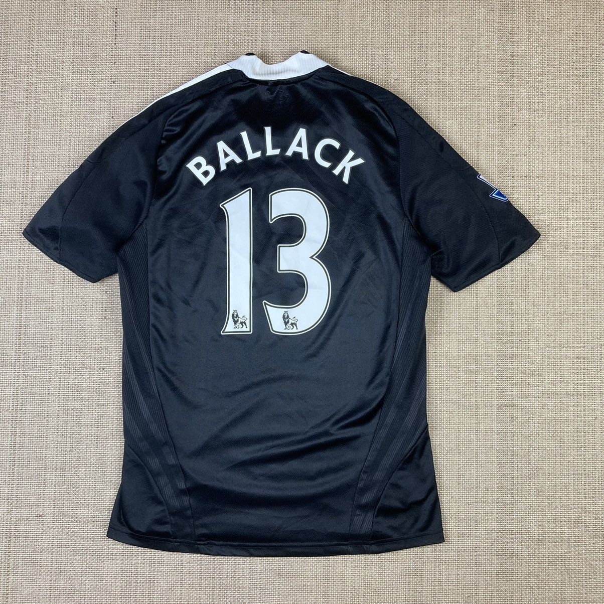Adidas 2008 Vintage Chelsea Ballack 13 black jersey Size US S / EU 44-46 / 1 - 1 Thumbnail