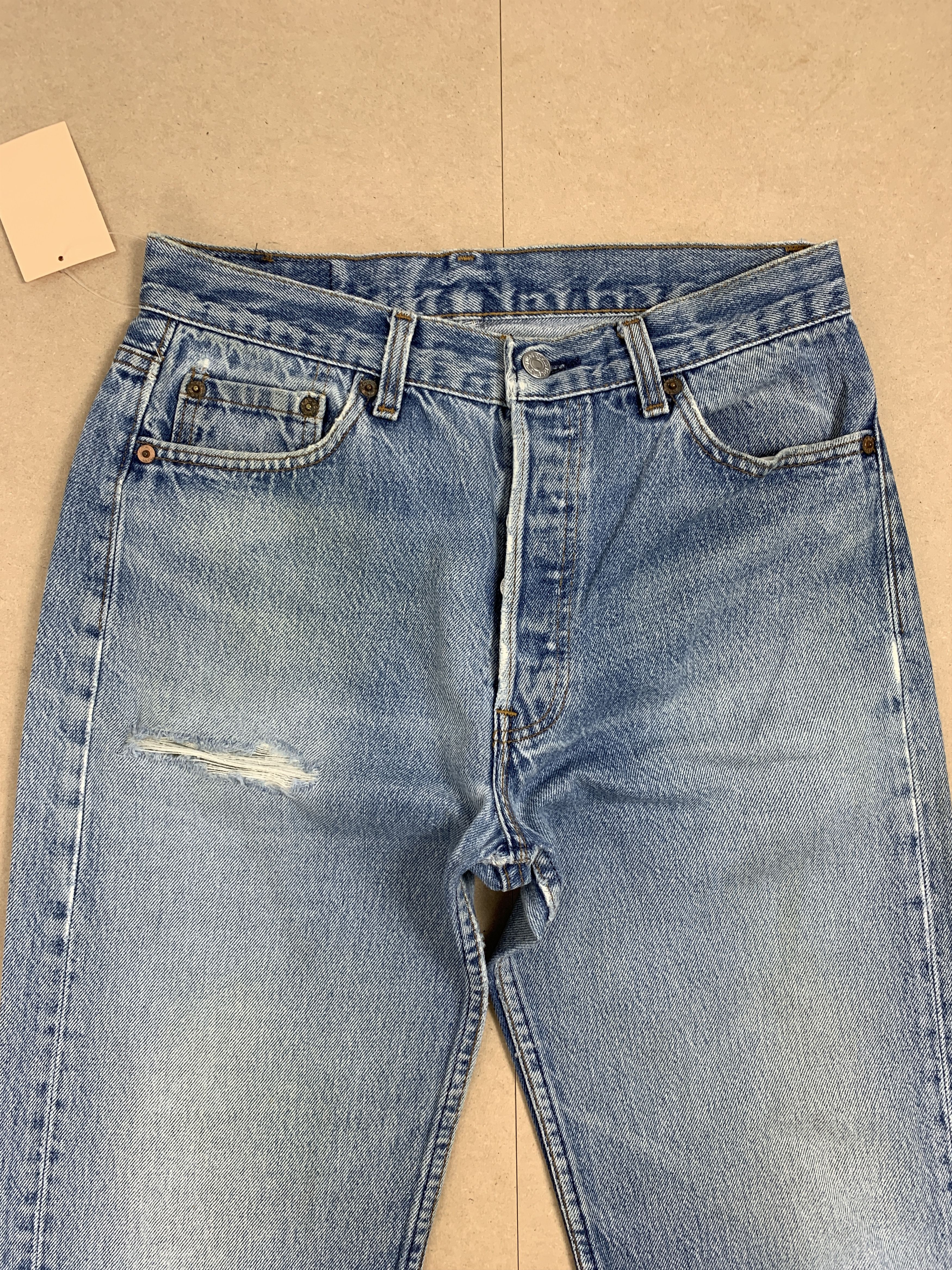 Levi's Vintage LEVI'S 501 Faded Straight Cut Jeans P0133 Size US 28 / EU 44 - 2 Thumbnail