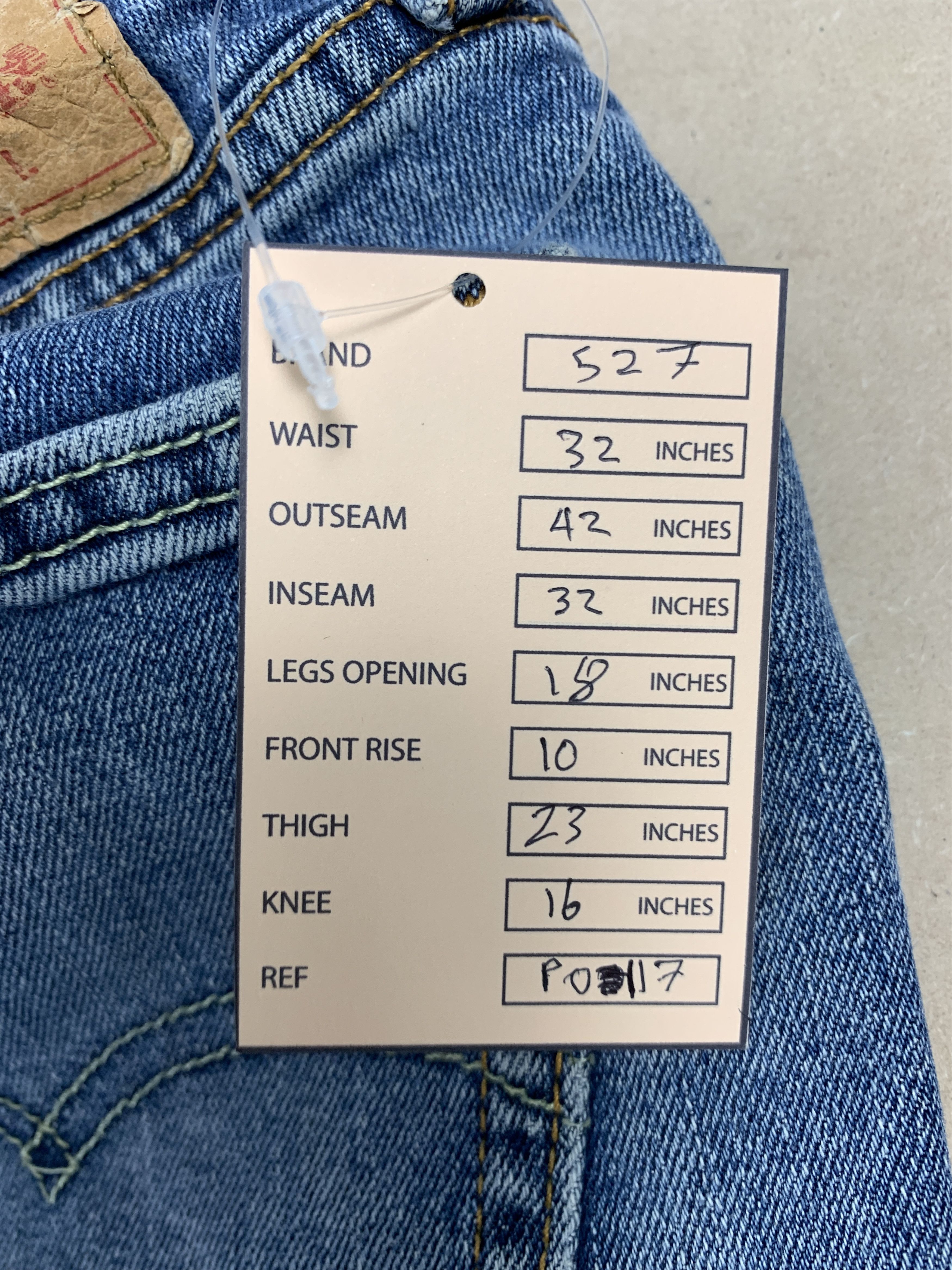 Levi's × Vintage Vintage LEVI'S 527 Boot Cut Faded Mid Wash Wi Size US 32 / EU 48 - 20 Thumbnail
