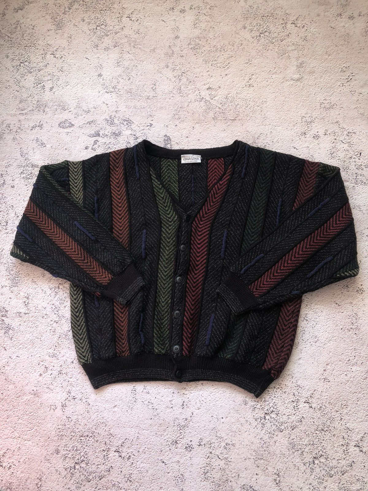 Carlo Colucci × Coogi × Vintage 😍Vintage Renalo Cavalli Cardidan Sweater Coogi style Size L / US 10 / IT 46 - 1 Thumbnail