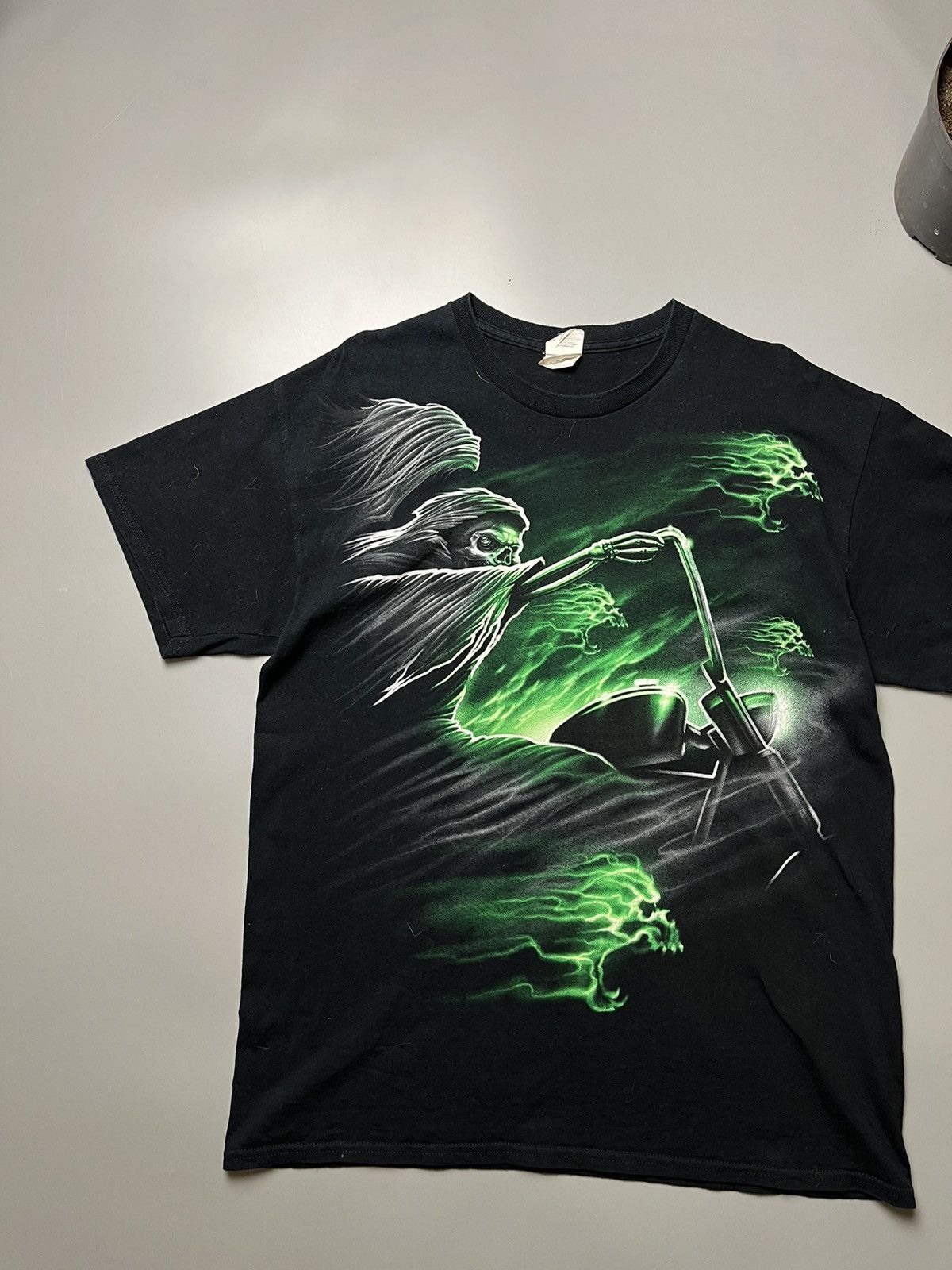 Gildan Vintage Black T shirt Ghost rider Size US L / EU 52-54 / 3 - 2 Thumbnail