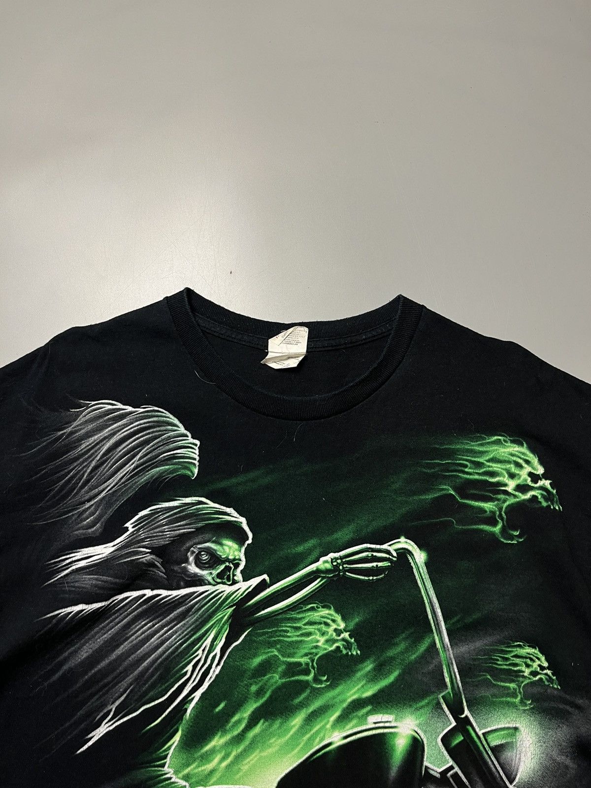 Gildan Vintage Black T shirt Ghost rider Size US L / EU 52-54 / 3 - 5 Thumbnail
