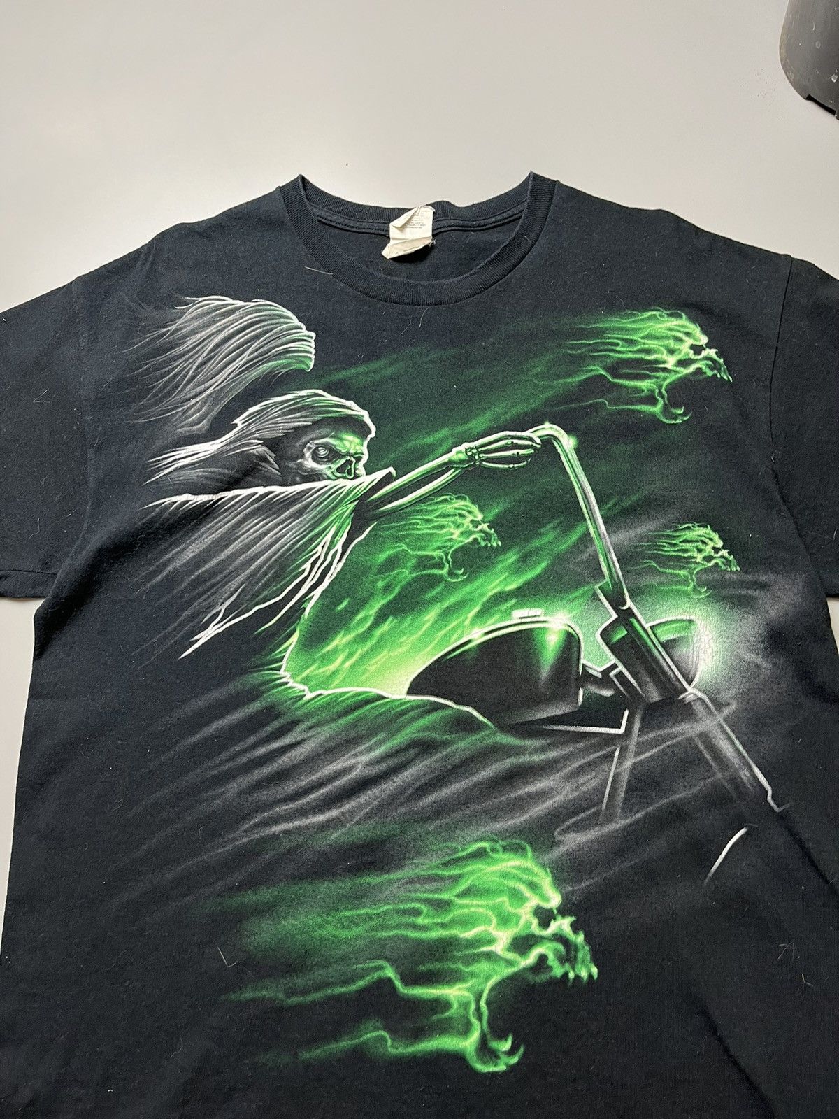 Gildan Vintage Black T shirt Ghost rider Size US L / EU 52-54 / 3 - 6 Thumbnail