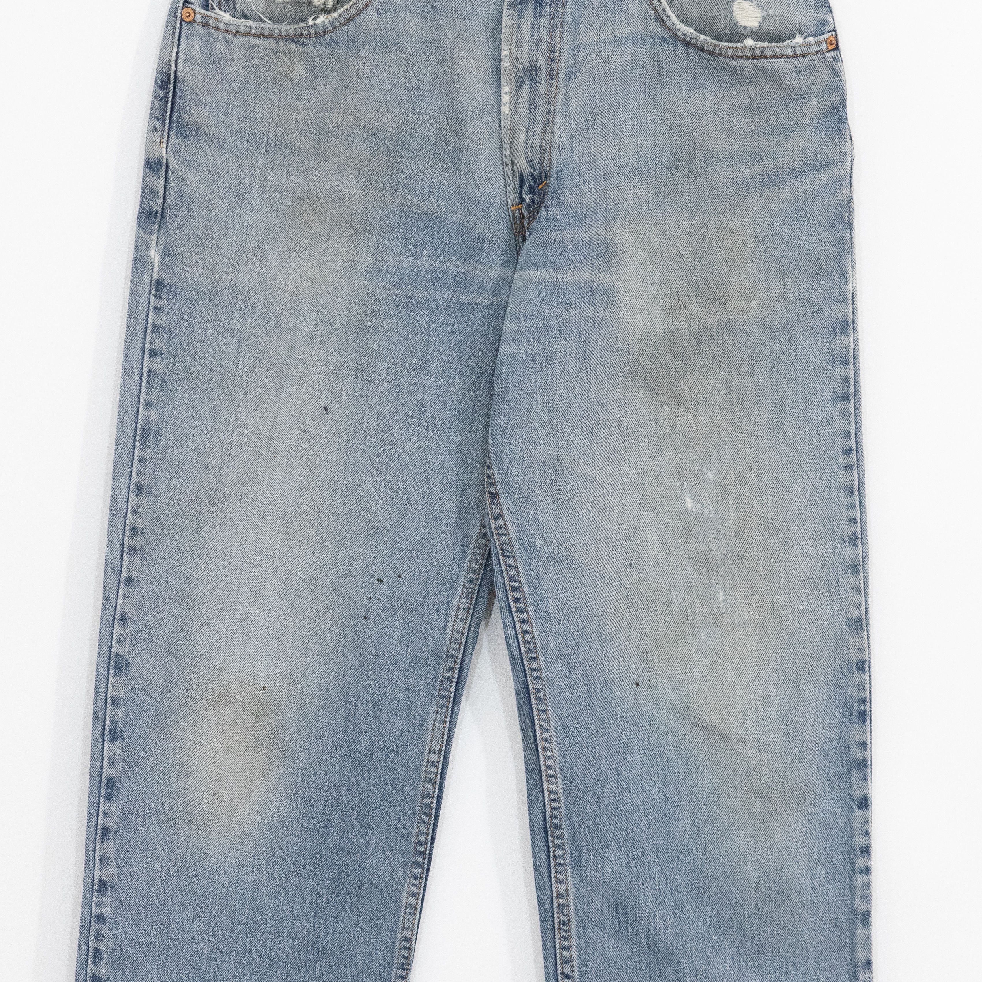 Levi's × Levi's Vintage Clothing × Vintage Vintage Y2K Levis 550 Relaxed Jeans 33x30 - Distressed Size US 33 - 2 Thumbnail