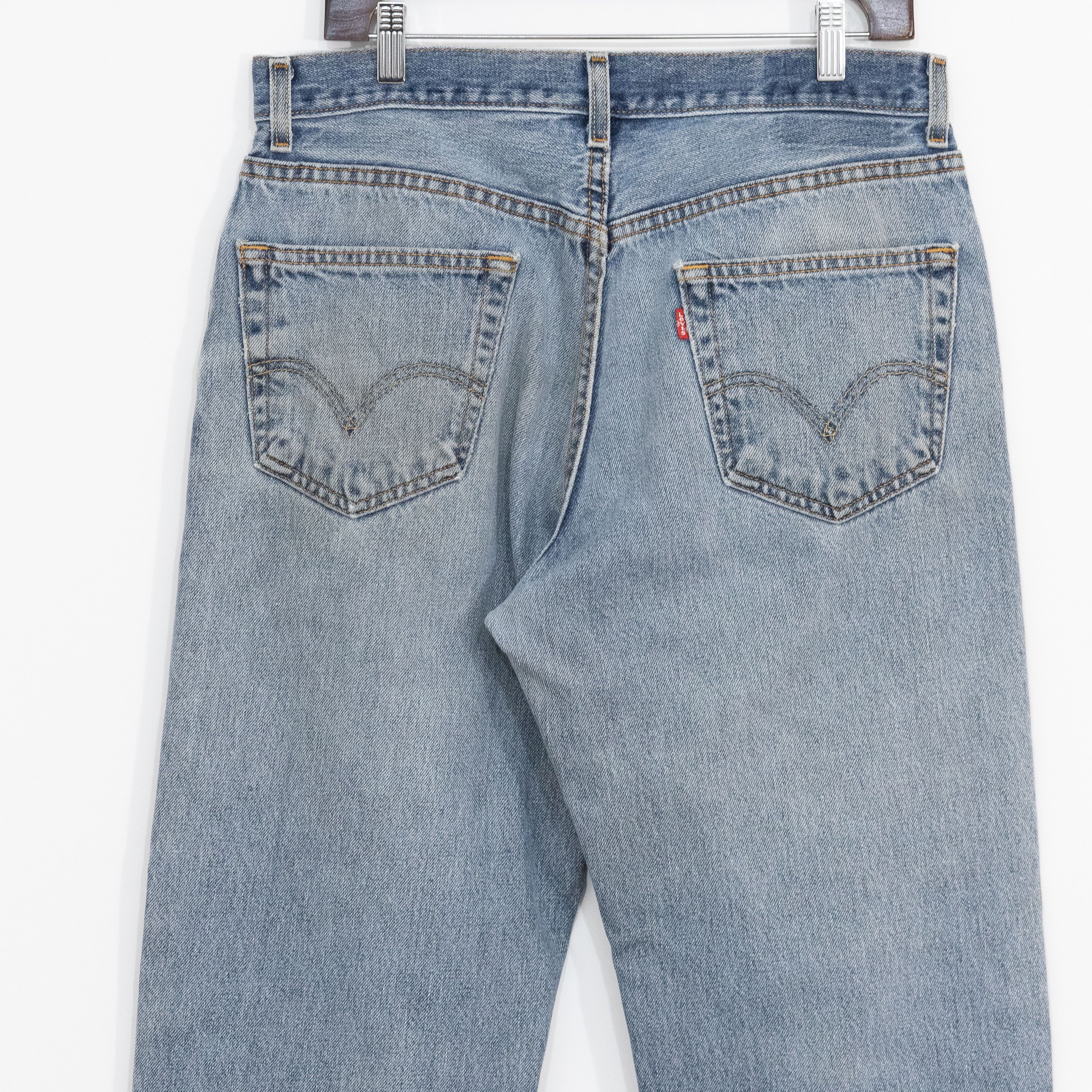 Levi's × Levi's Vintage Clothing × Vintage Vintage Y2K Levis 550 Relaxed Jeans 33x30 - Distressed Size US 33 - 4 Thumbnail