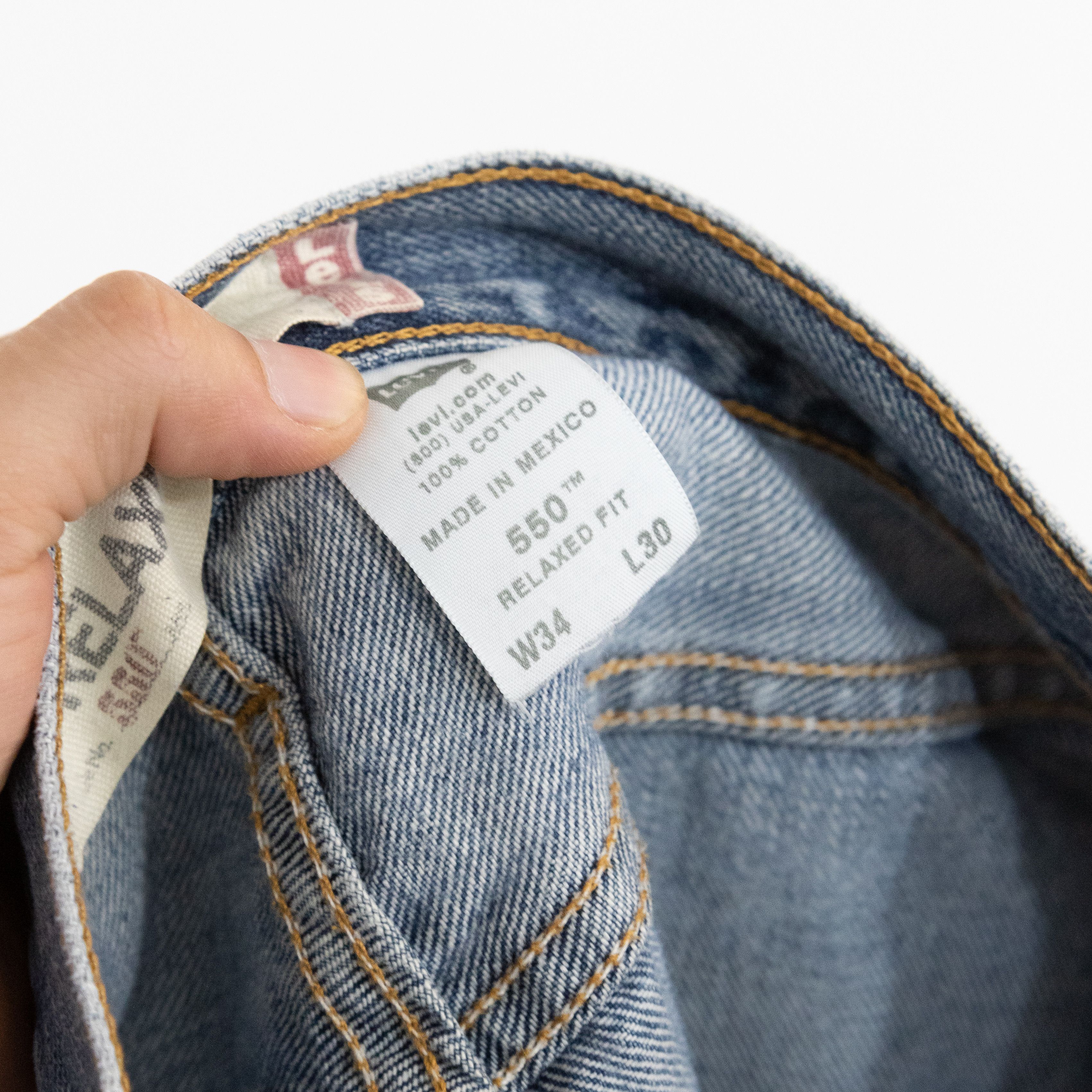 Levi's × Levi's Vintage Clothing × Vintage Vintage Y2K Levis 550 Relaxed Jeans 33x30 - Distressed Size US 33 - 5 Thumbnail