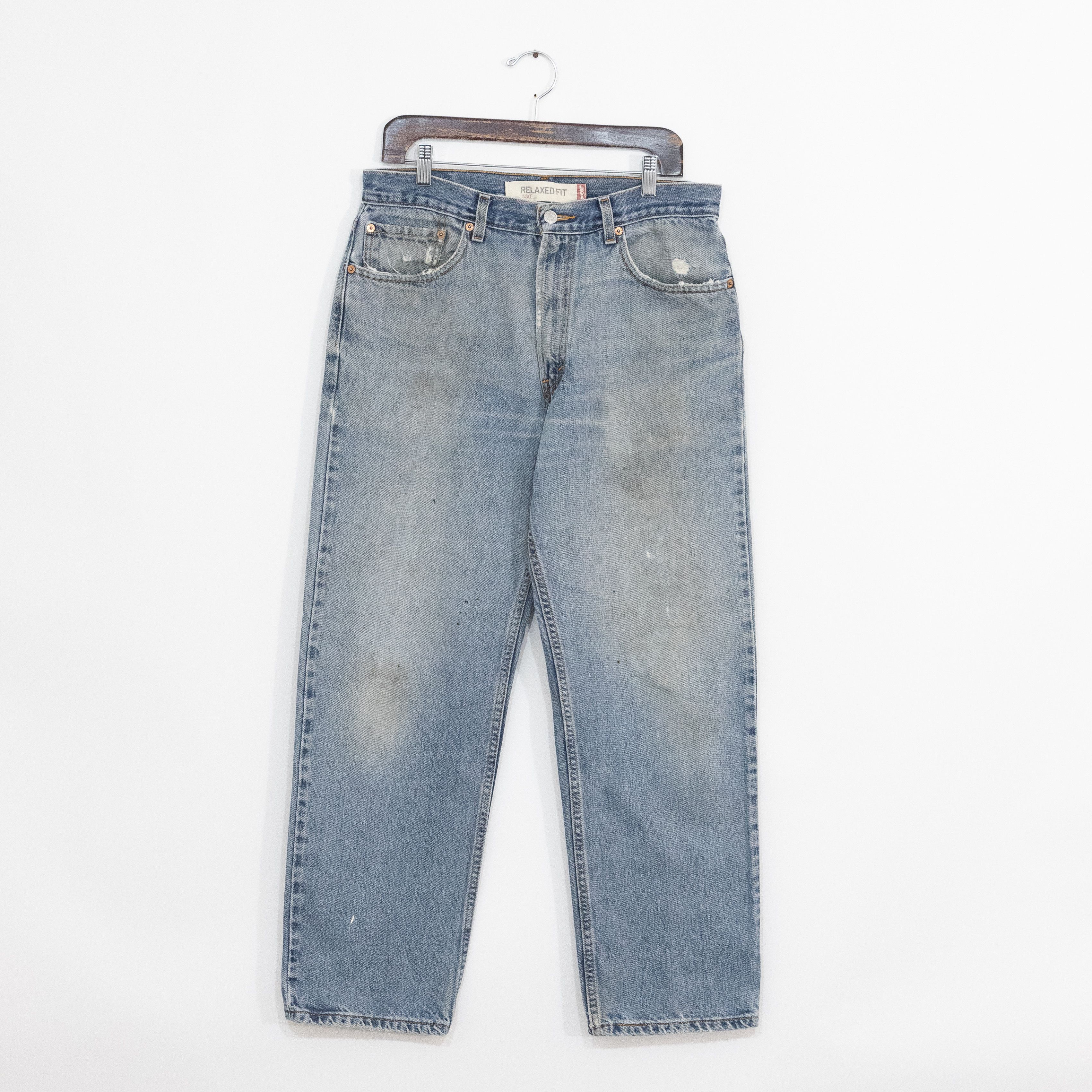 Levi's × Levi's Vintage Clothing × Vintage Vintage Y2K Levis 550 Relaxed Jeans 33x30 - Distressed Size US 33 - 1 Thumbnail