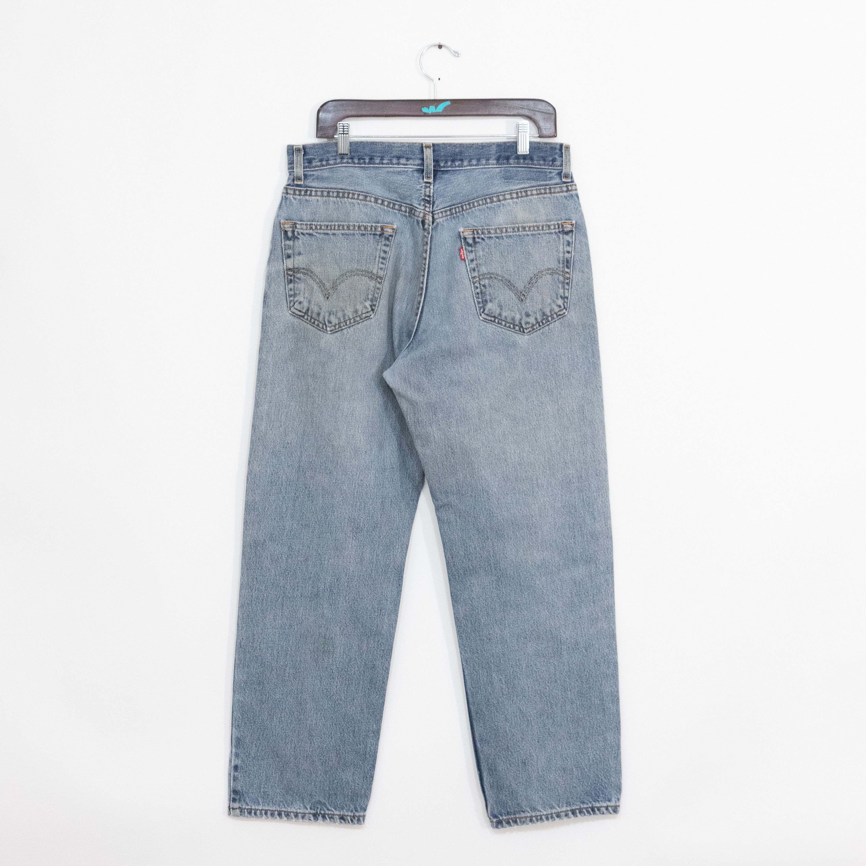Levi's × Levi's Vintage Clothing × Vintage Vintage Y2K Levis 550 Relaxed Jeans 33x30 - Distressed Size US 33 - 3 Thumbnail