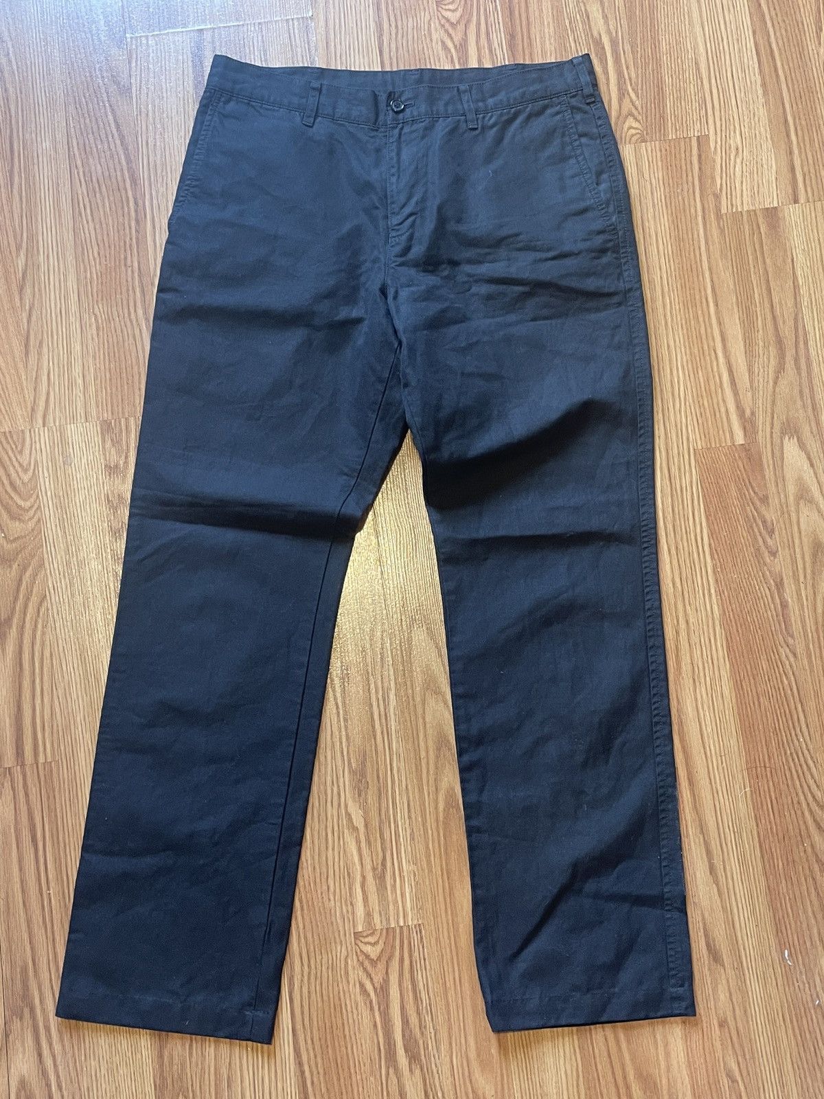 Comme des Garcons Homme Comme Des Garcons Homme Pants Navy Cotton Linen Chino M Size US 32 / EU 48 - 1 Thumbnail