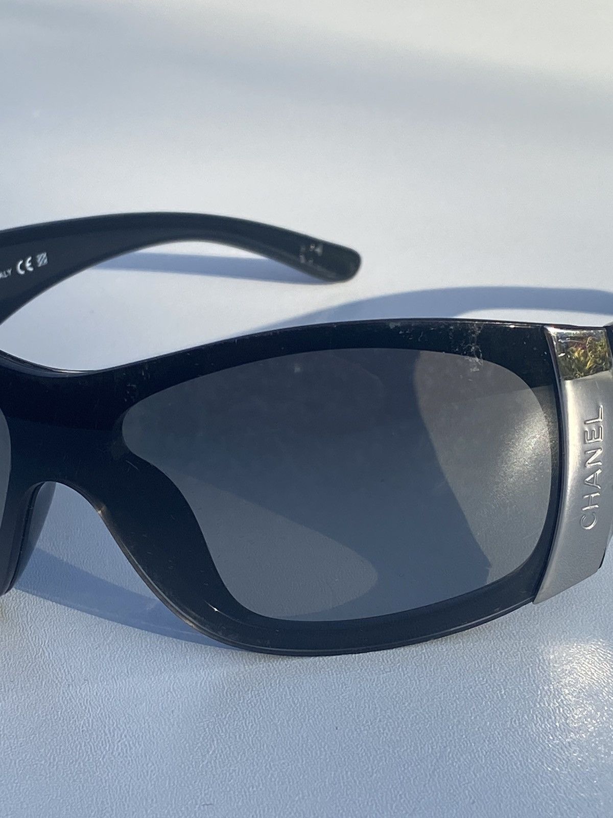 Chanel Chanel 6009 Black Shield Sunglasses Size ONE SIZE - 8 Thumbnail