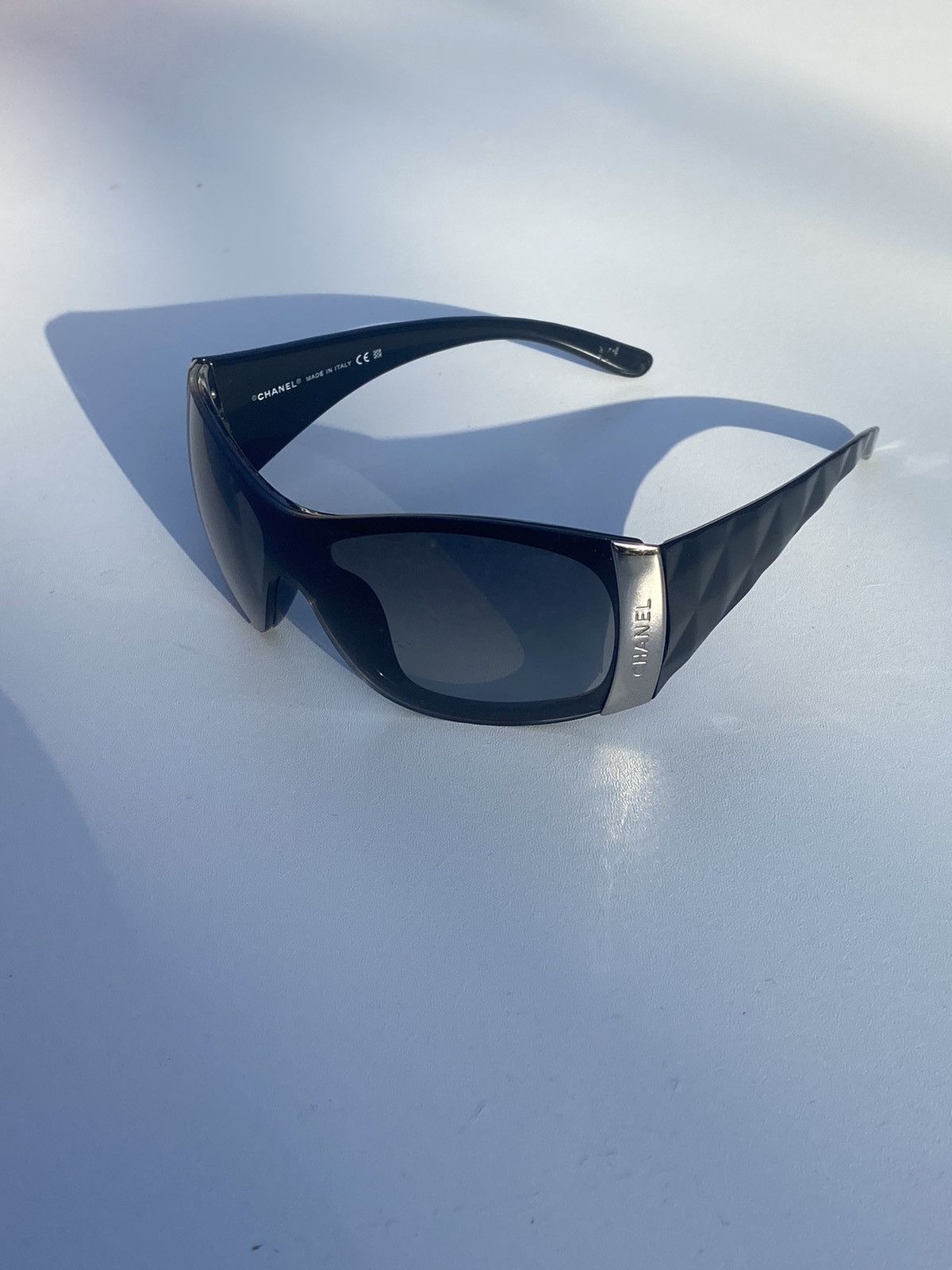 Chanel Chanel 6009 Black Shield Sunglasses Size ONE SIZE - 1 Thumbnail