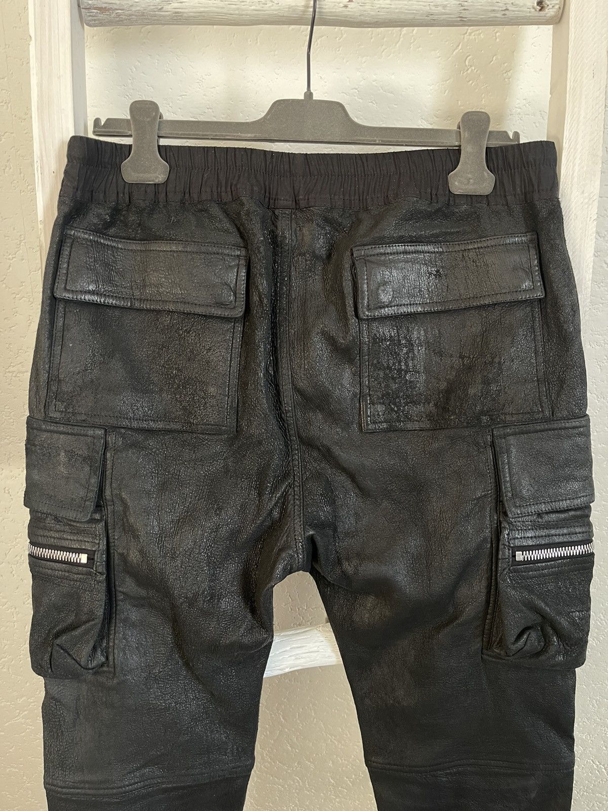 Rick Owens Rick Owens Blister leather cargo jog Size US 34 / EU 50 - 9 Thumbnail
