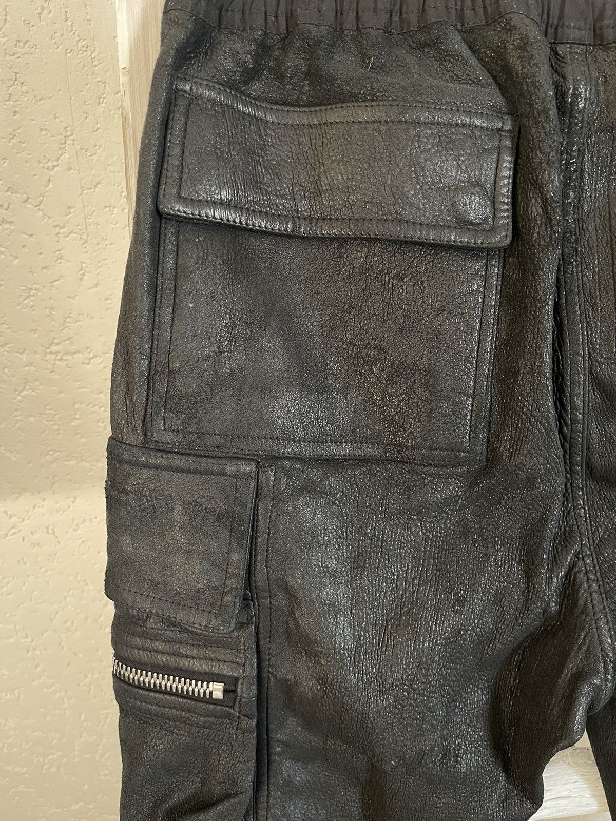 Rick Owens Rick Owens Blister leather cargo jog Size US 34 / EU 50 - 8 Thumbnail