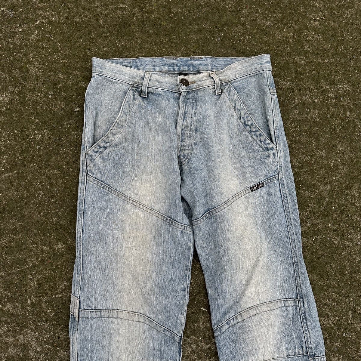 Vintage Vintage Cars Y2K Knee Denim Pants Size US 31 - 4 Thumbnail