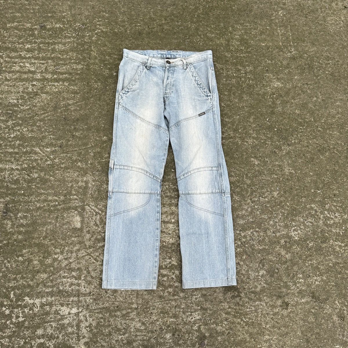 Vintage Vintage Cars Y2K Knee Denim Pants Size US 31 - 1 Thumbnail