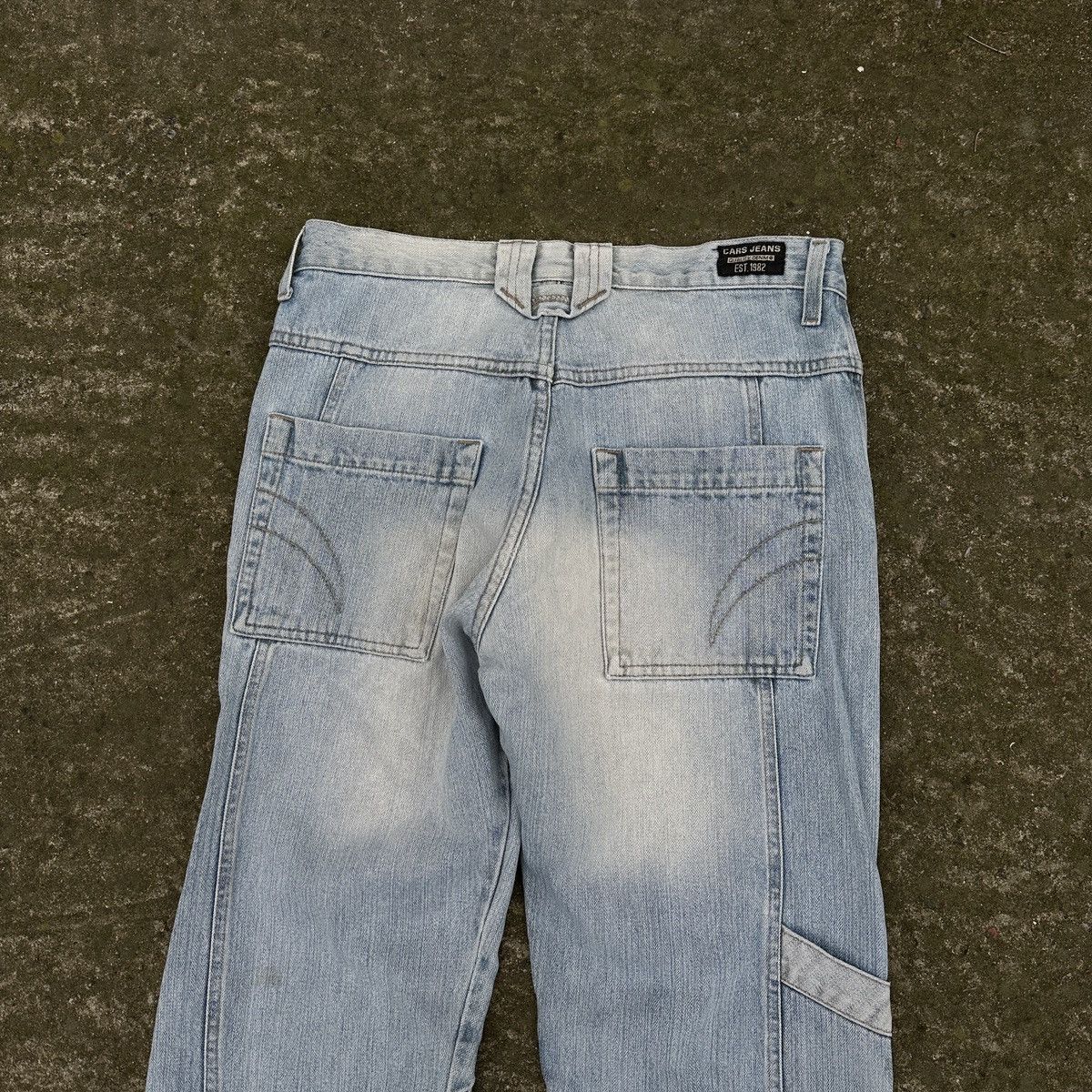 Vintage Vintage Cars Y2K Knee Denim Pants Size US 31 - 7 Thumbnail