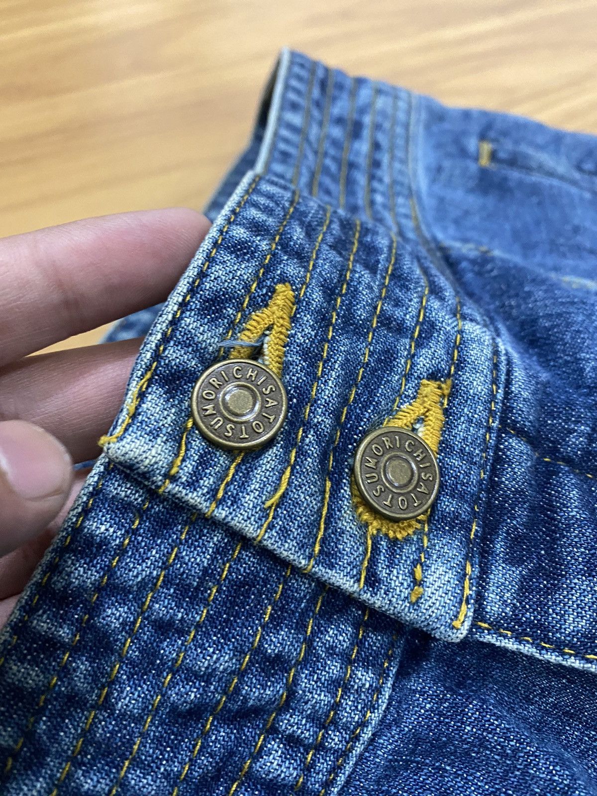 Issey Miyake Tsumori Chisato Zipper Flare Reconstructed Hybrid Denim Size US 29 - 8 Thumbnail
