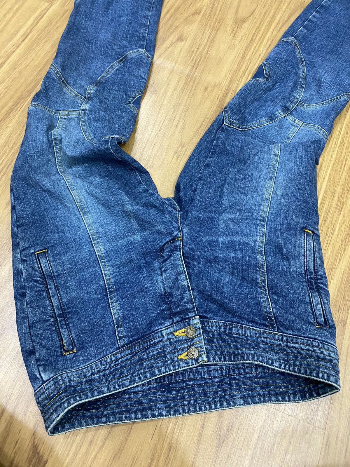 Issey Miyake Tsumori Chisato Zipper Flare Reconstructed Hybrid Denim Size US 29 - 13 Thumbnail